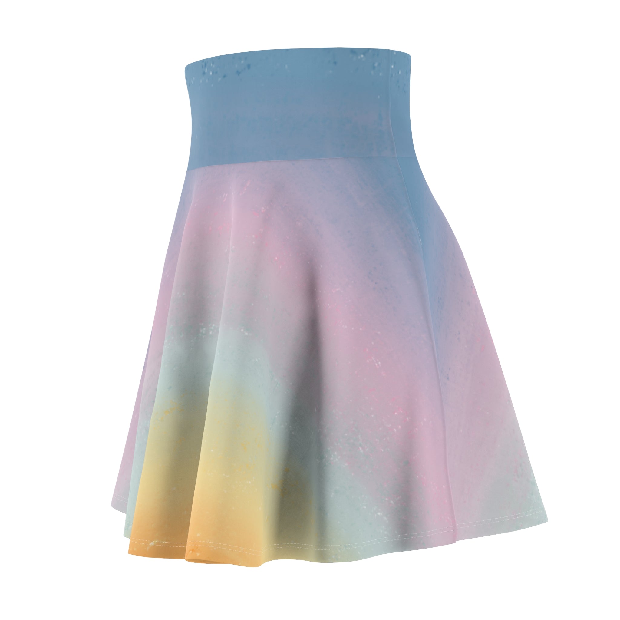 Women's Skater Skirt | Soft Pastel Ombre Skirt