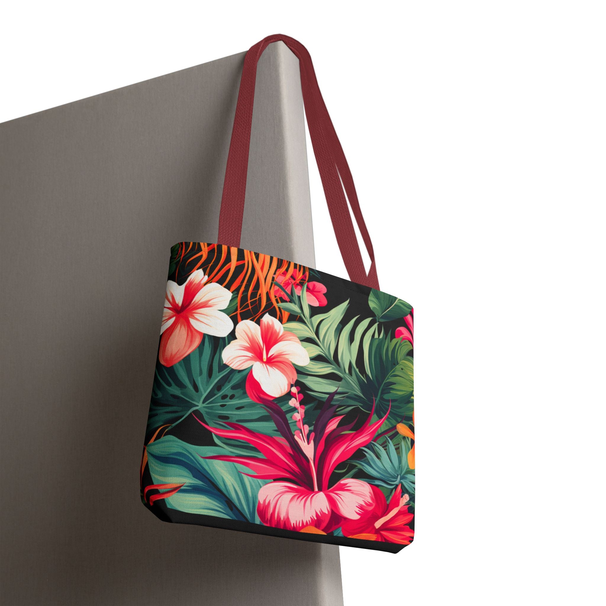 Tote Bag | Vibrant Tropical Beach & Market Tote