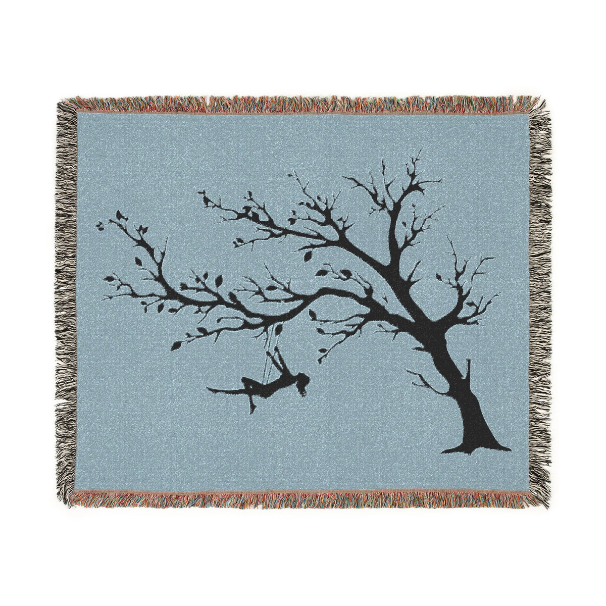 Minimalist Swinging Silhouette Throw