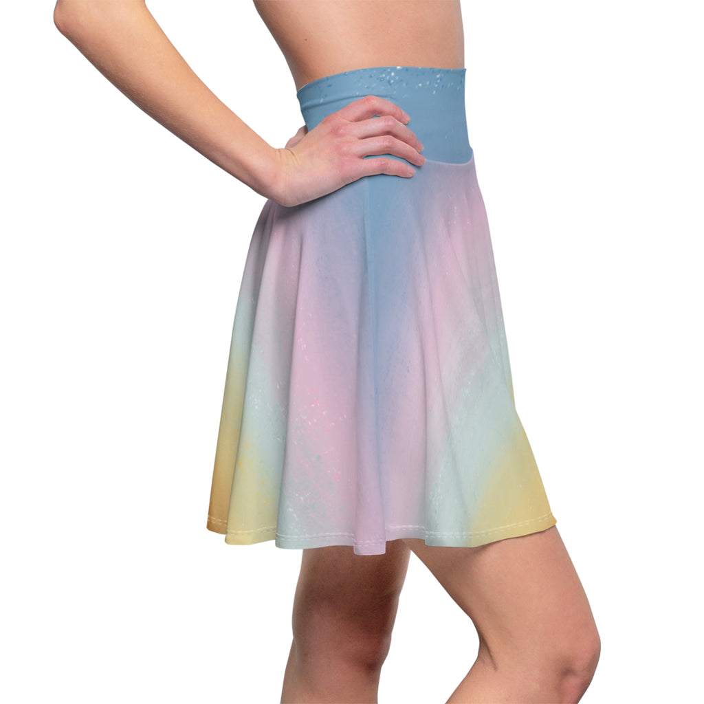 Women's Skater Skirt | Soft Pastel Ombre Skirt