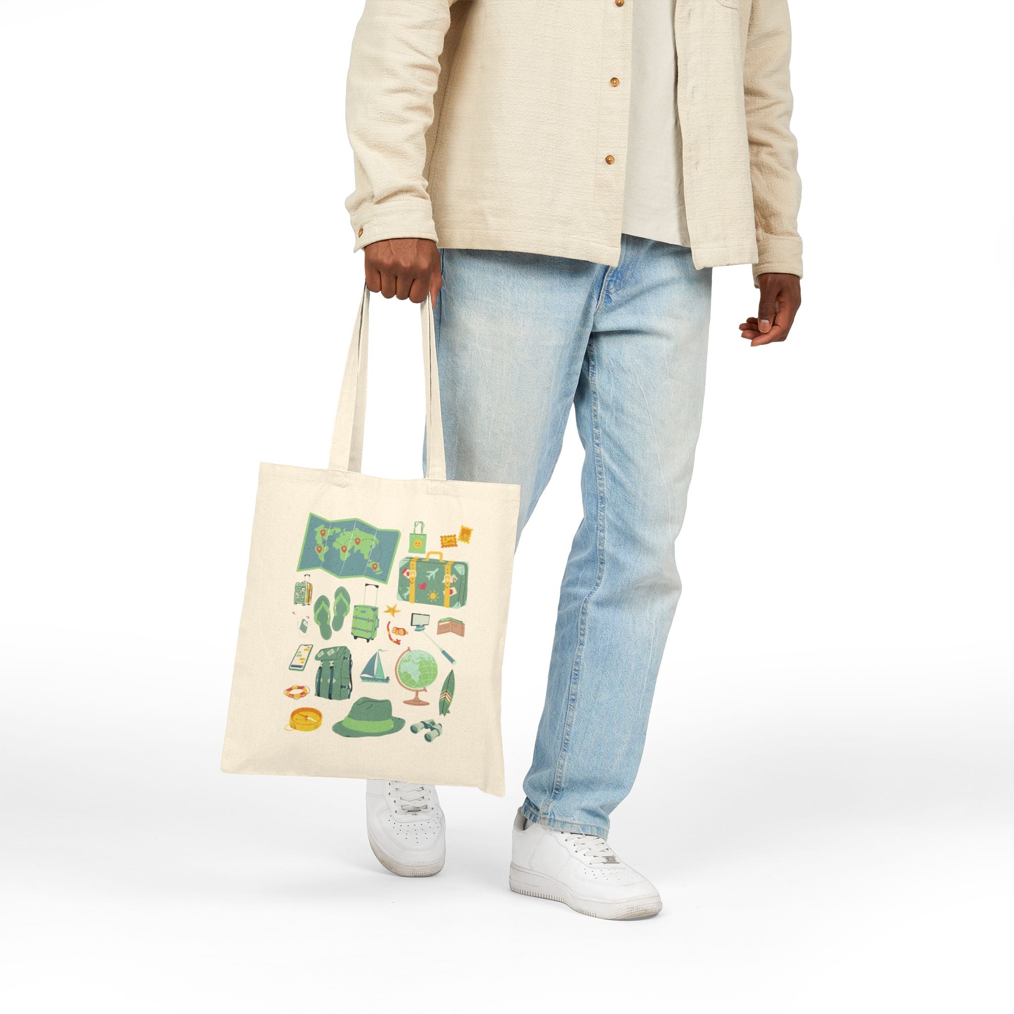 Tote Bag | Beach Vacation & Adventure Reusable Canvas Shopper