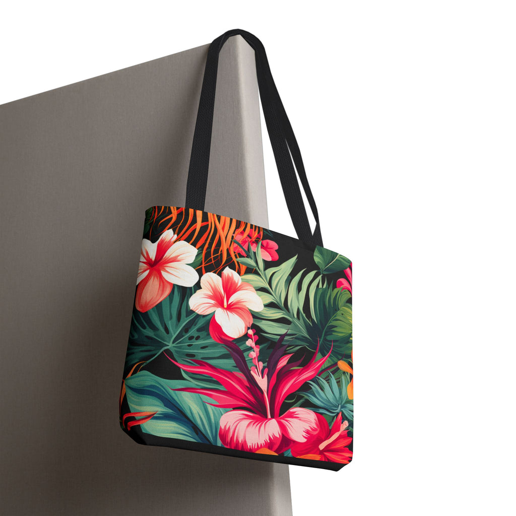 Tote Bag | Vibrant Tropical Beach & Market Tote