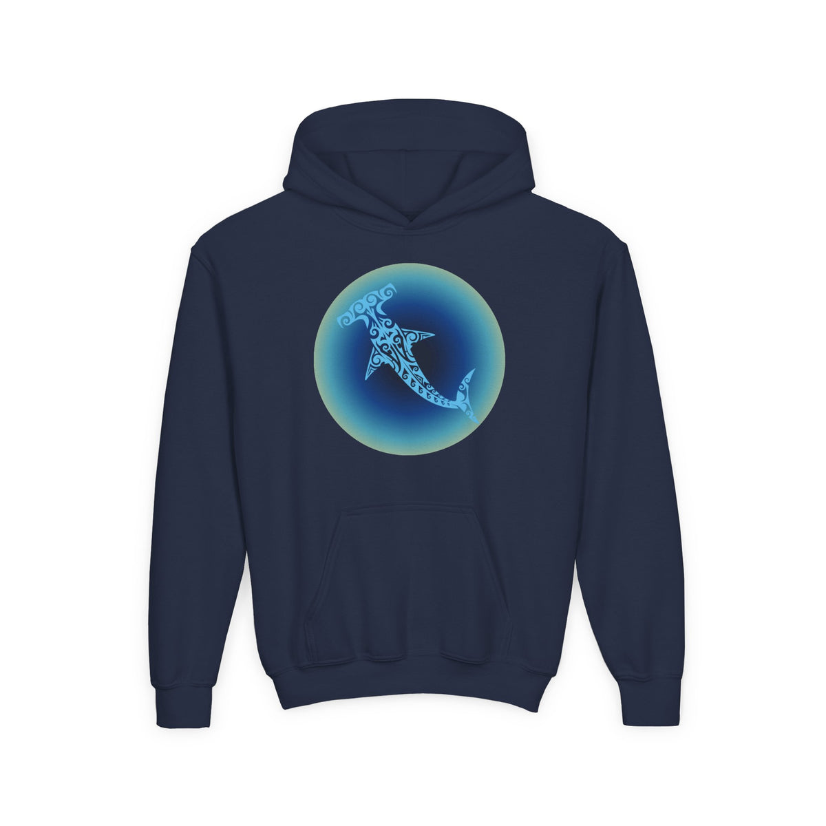 Tribal Hammerhead Youth Hoodie