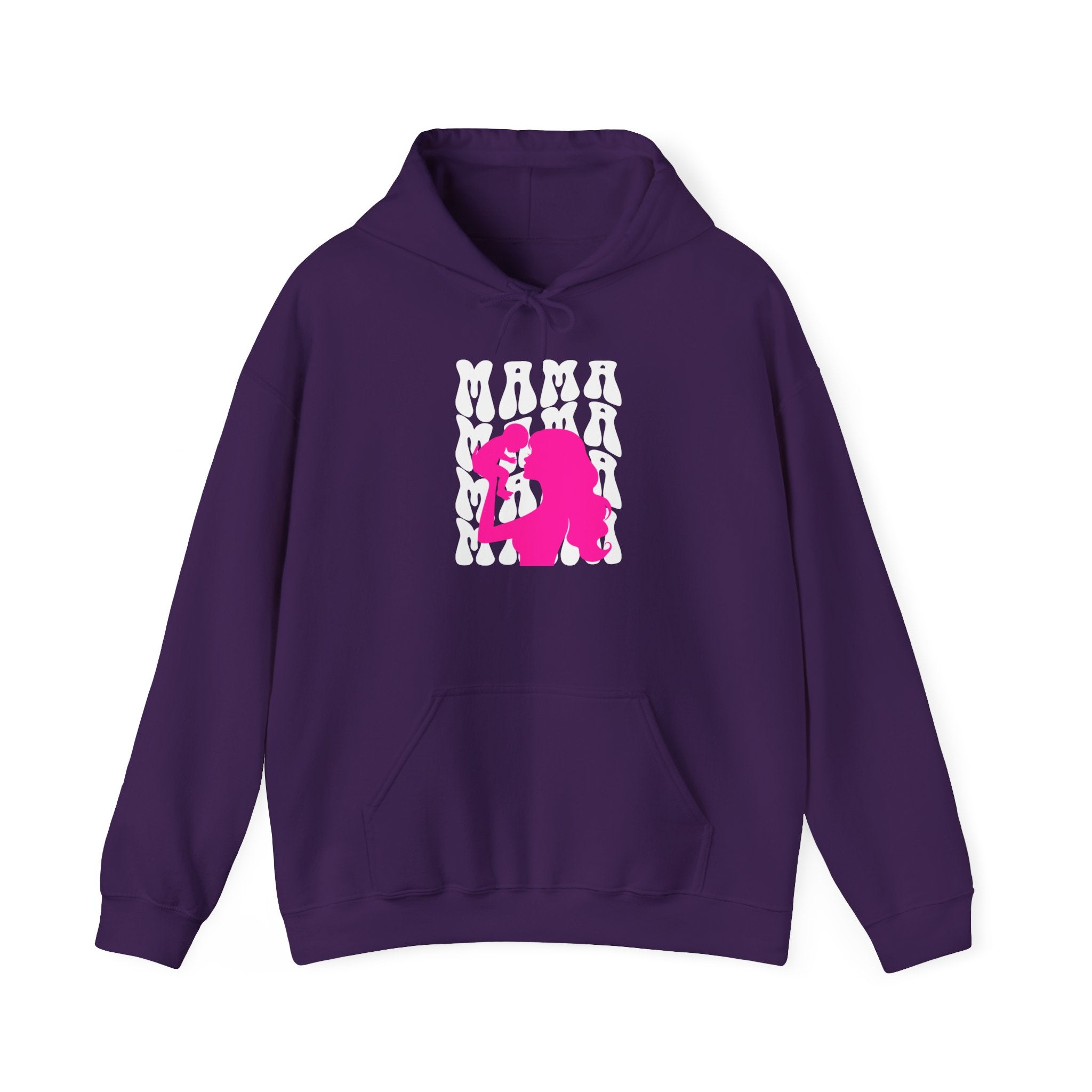 Hoodie | 'Mama' & Silhouette Pink Graphic