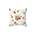 Throw Pillow | Strawberries Pattern Accent Pillow