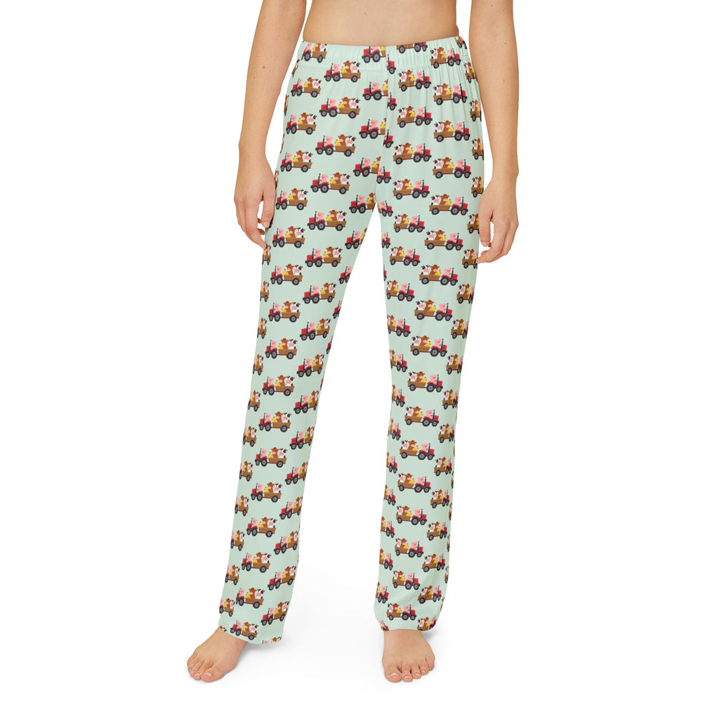 Pajama Pants | Children & Youth Cute Tractor Print Cotton Lounge Wear