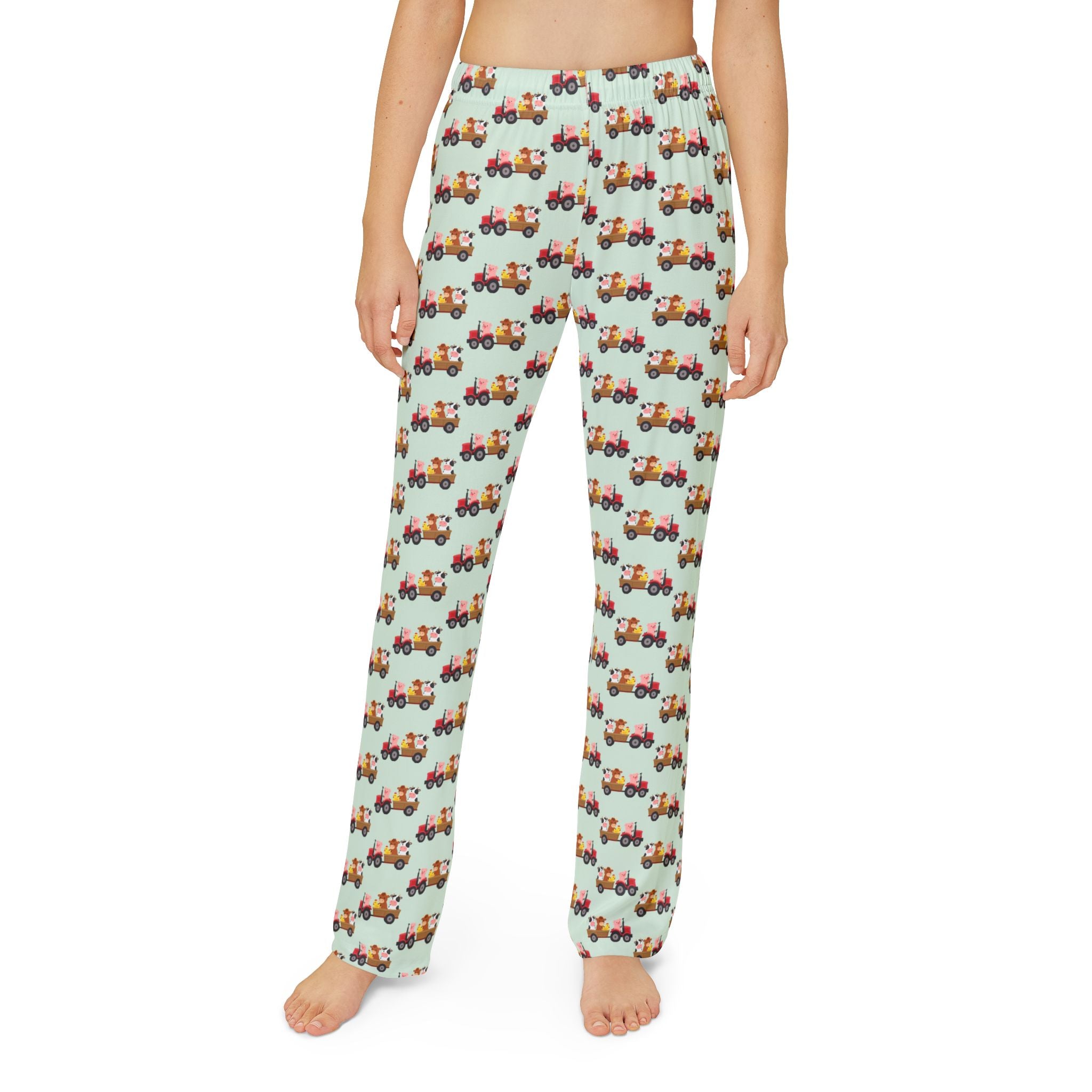 Pajama Pants | Children & Youth Cute Tractor Print Cotton Lounge Wear