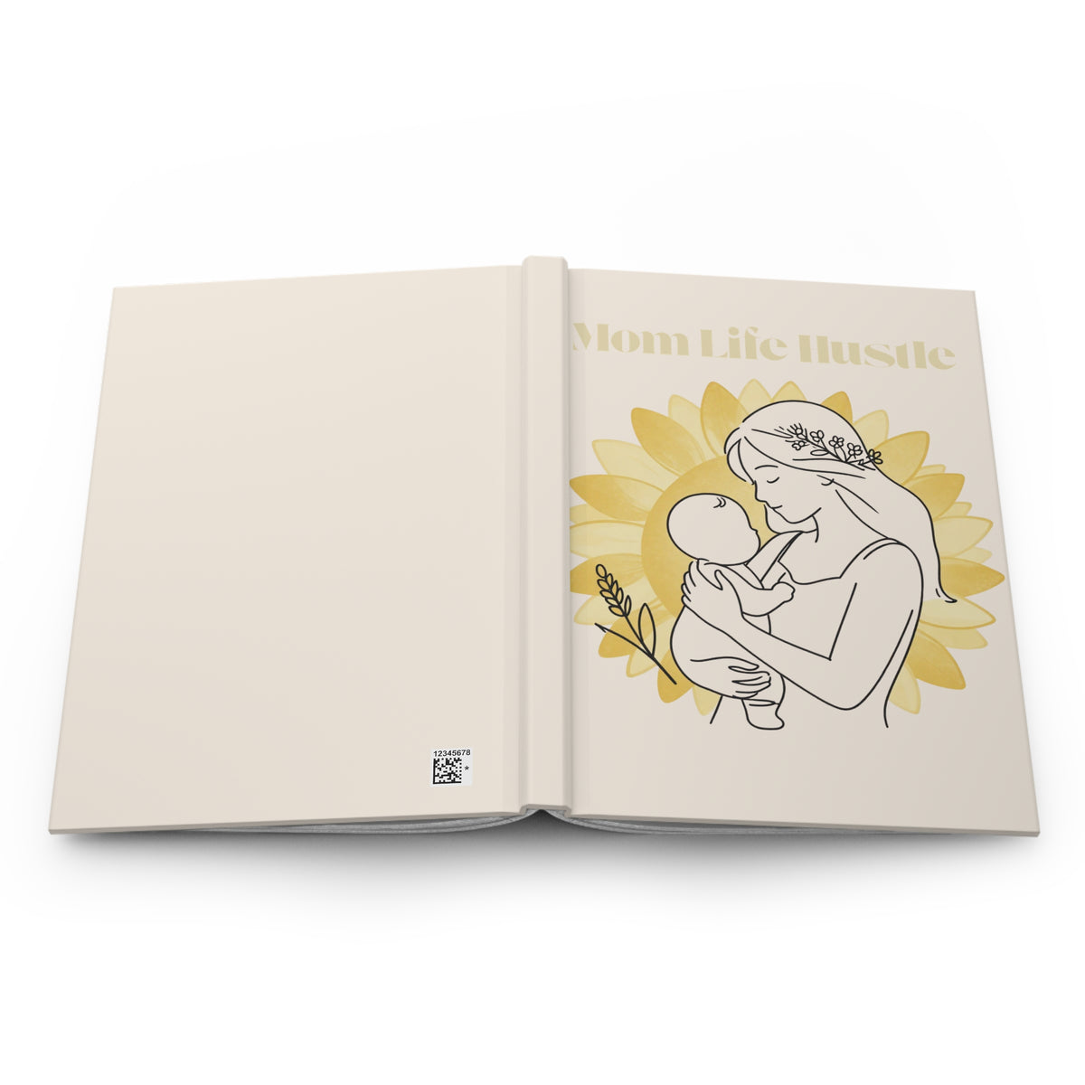 Mom Life Hustle Notebook | Floral Mama Hardcover Journal