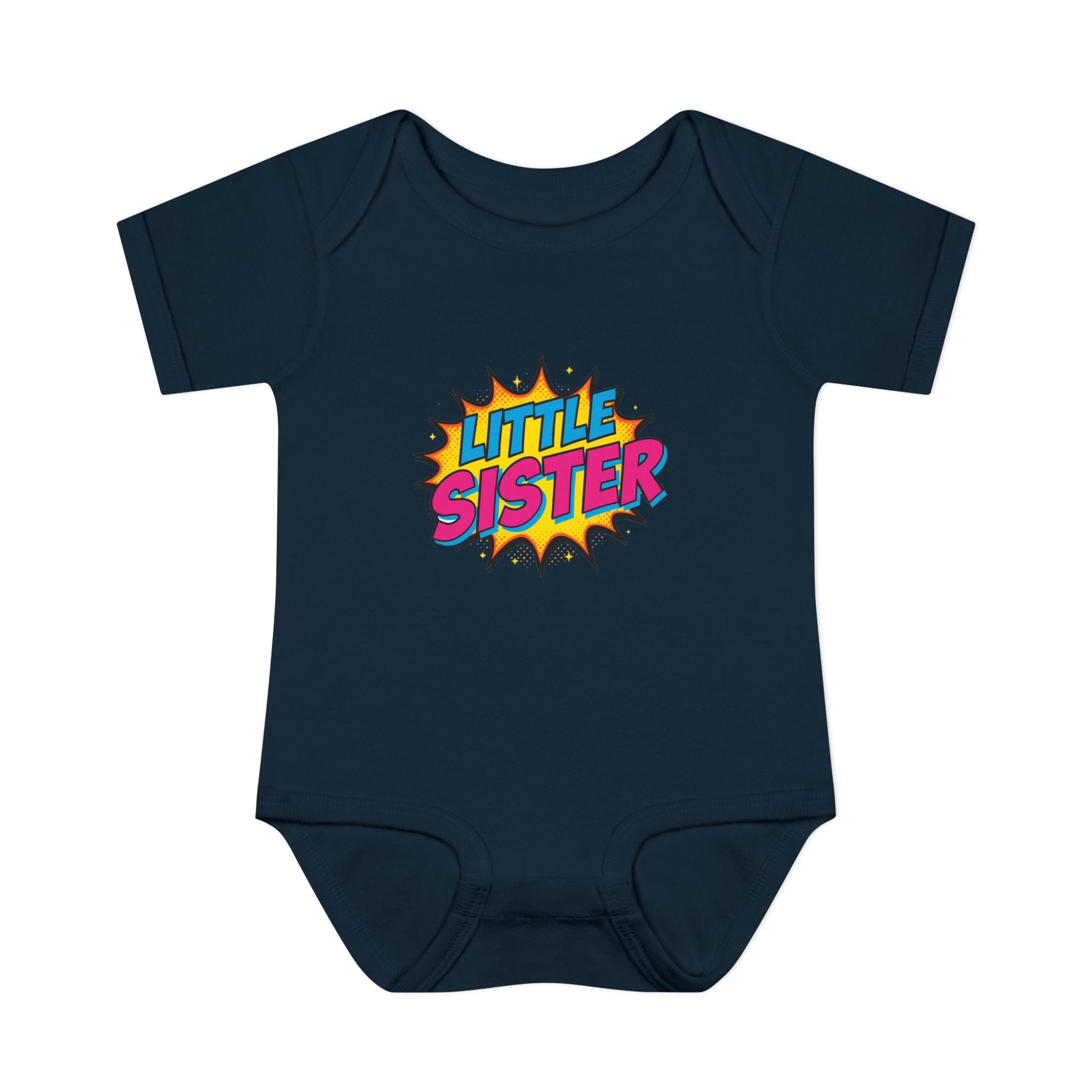 Baby Bodysuit | 'Little Sister' Comic Pop Art Infant Onesie