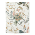 Baby Swaddle Blanket | Personalized Name Neutral Watercolor Floral