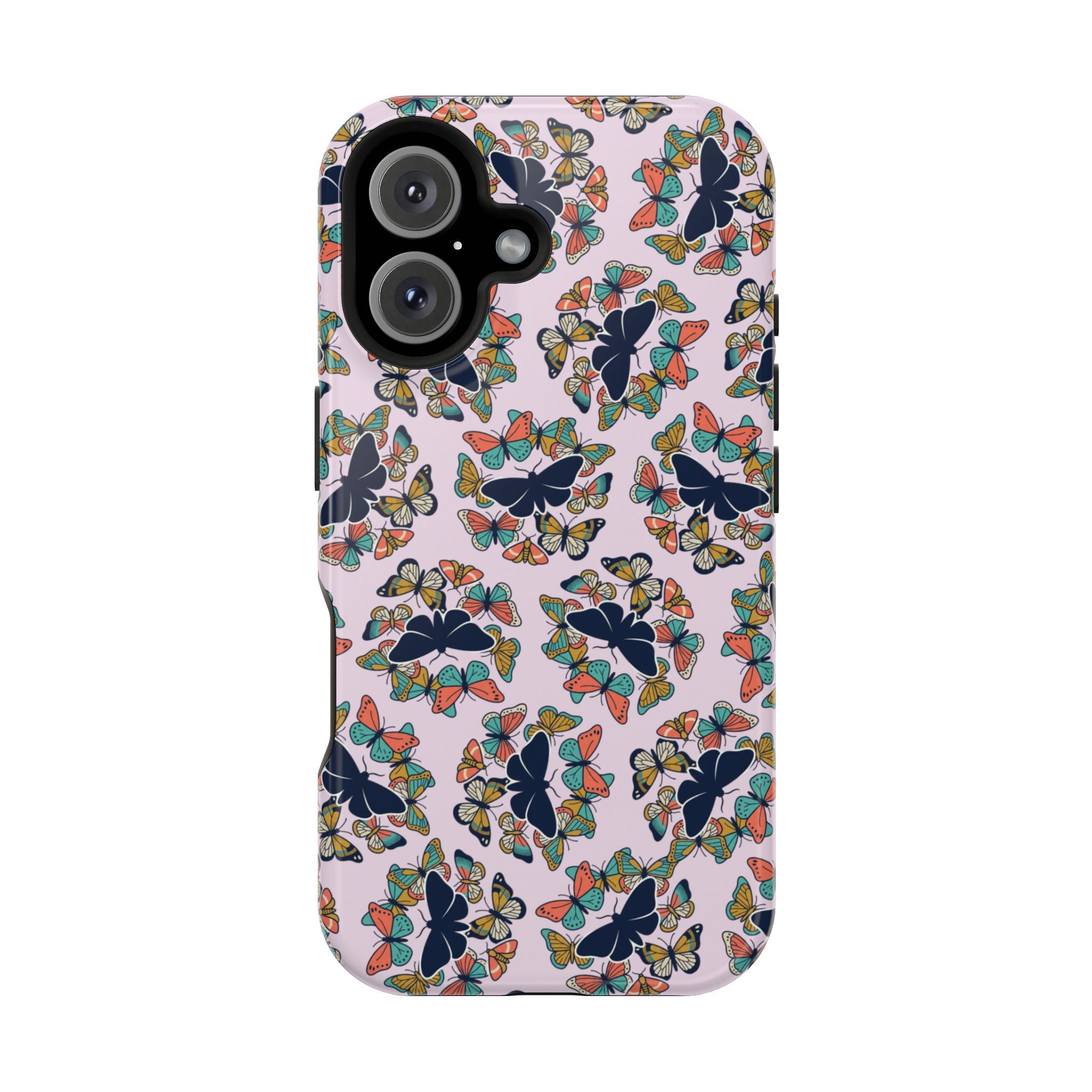 Phone Cases | Pastel Butterflies and Moths Pattern Magnetic Impact-Resistant Case