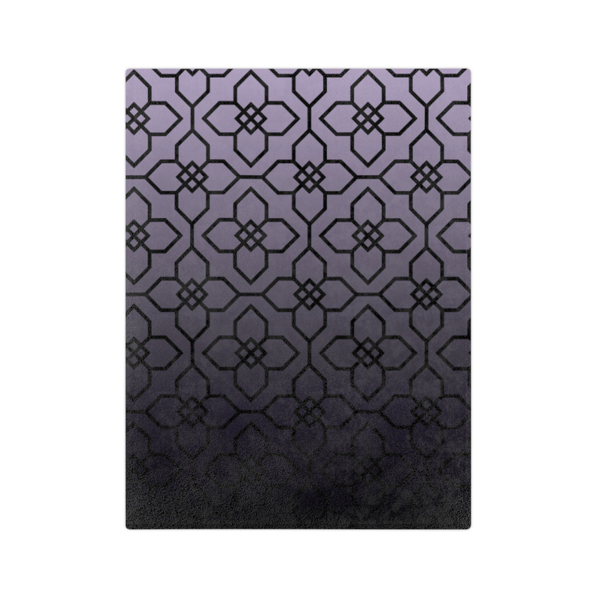 Vintage Floral over Charcoal Gradient Microfiber Throw