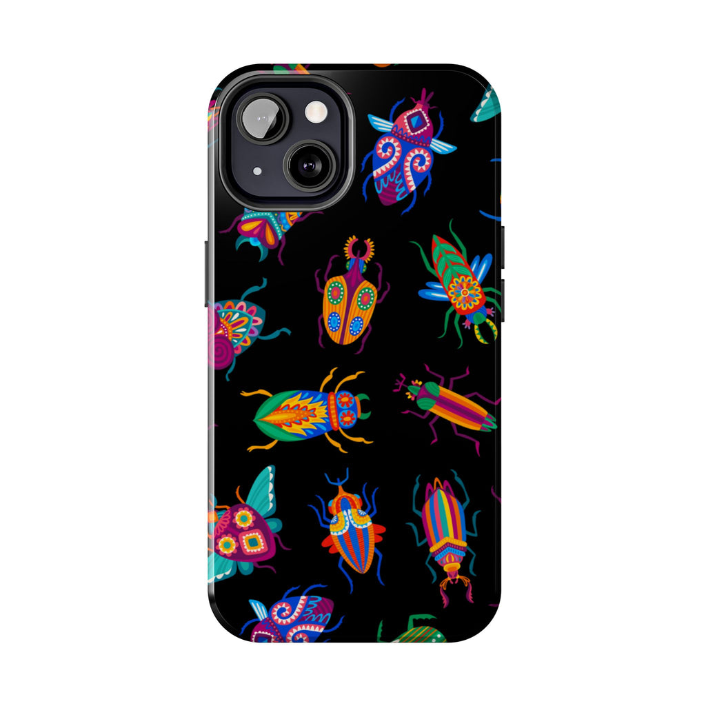 Phone Case | Neon Beetle Pattern Tough Protective Cover