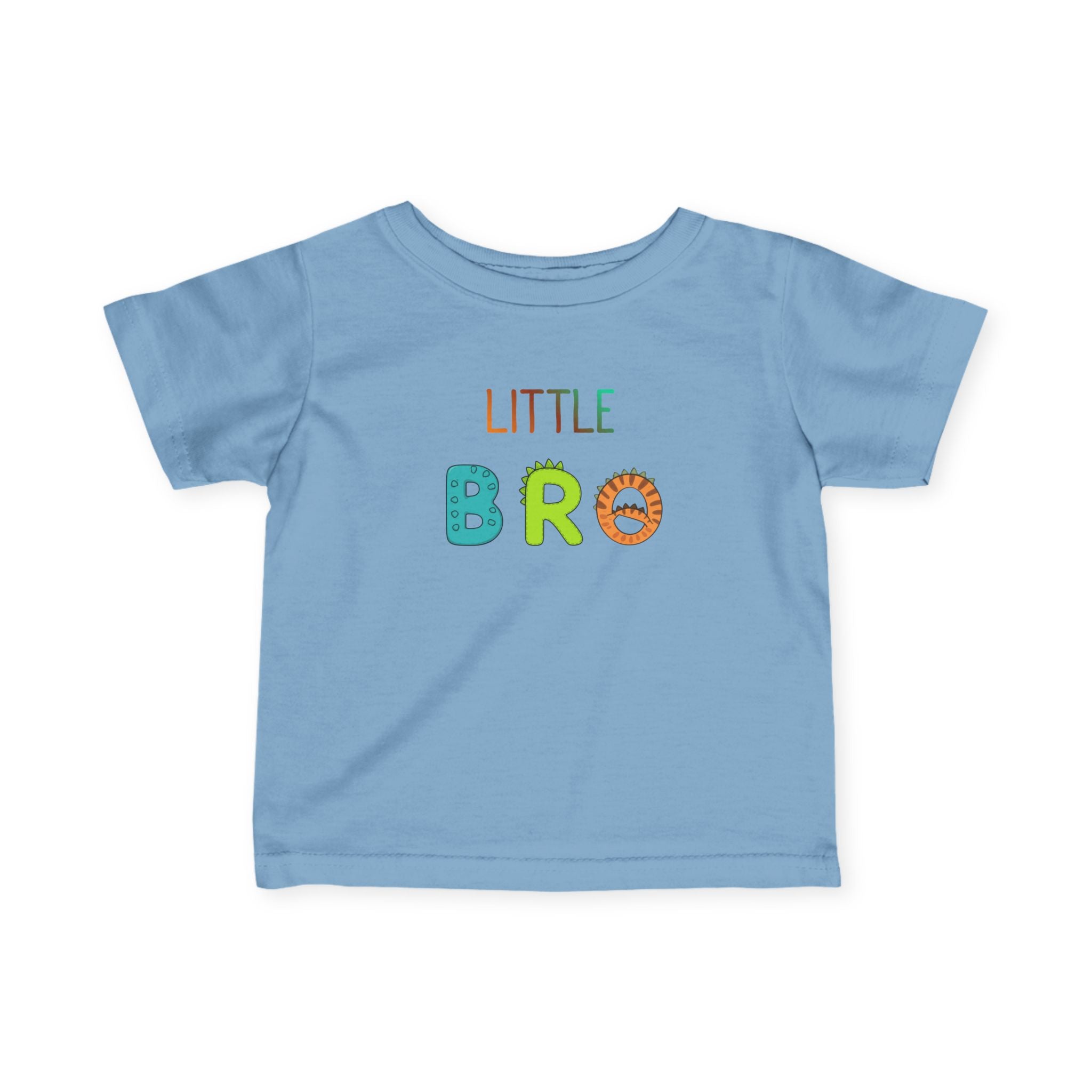 T-Shirt | 'Little Bro' Dino Letters Infant Tee