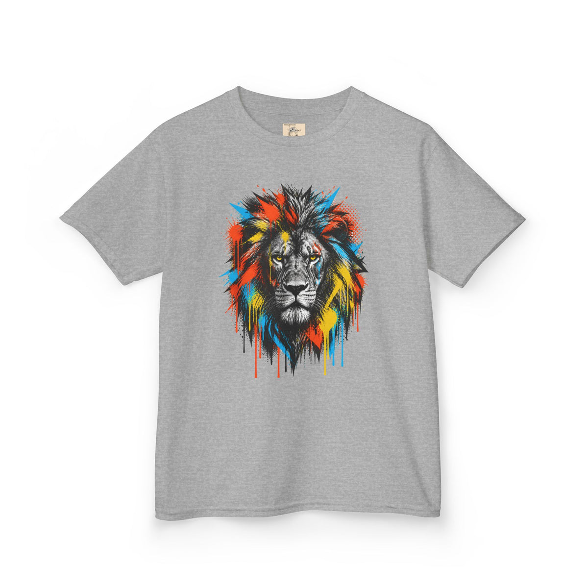Lion Spirit Colorful Drip T-Shirt