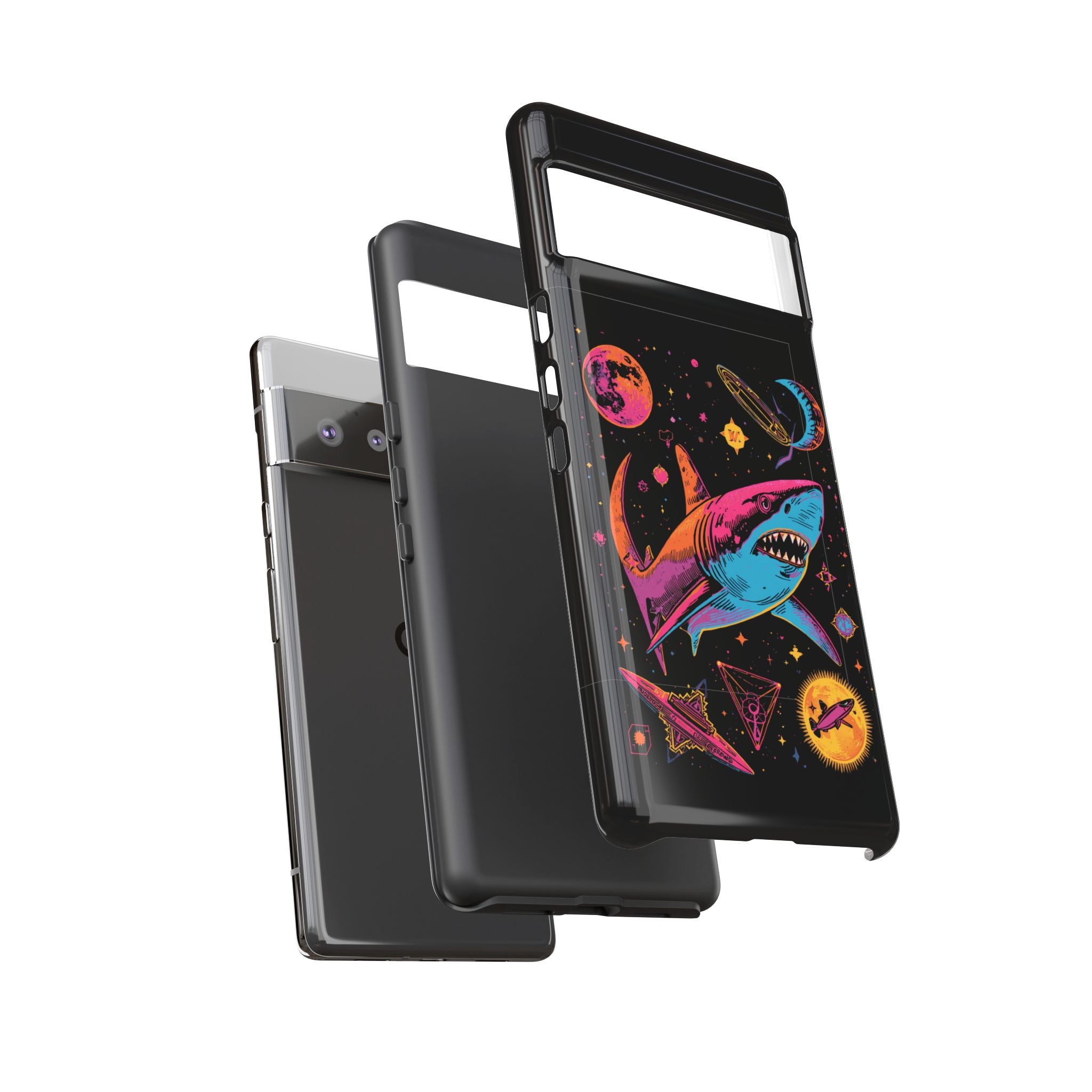 Phone Cases | Neon Space Shark Case