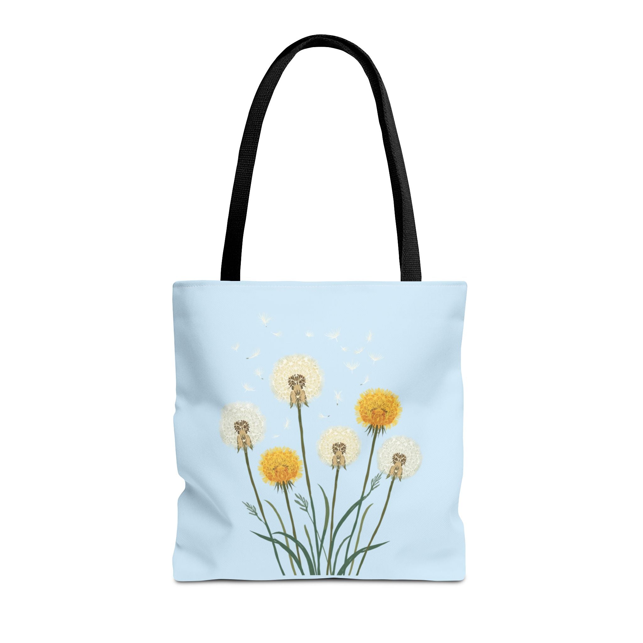 Tote Bag | Dandelions on Light Blue Background