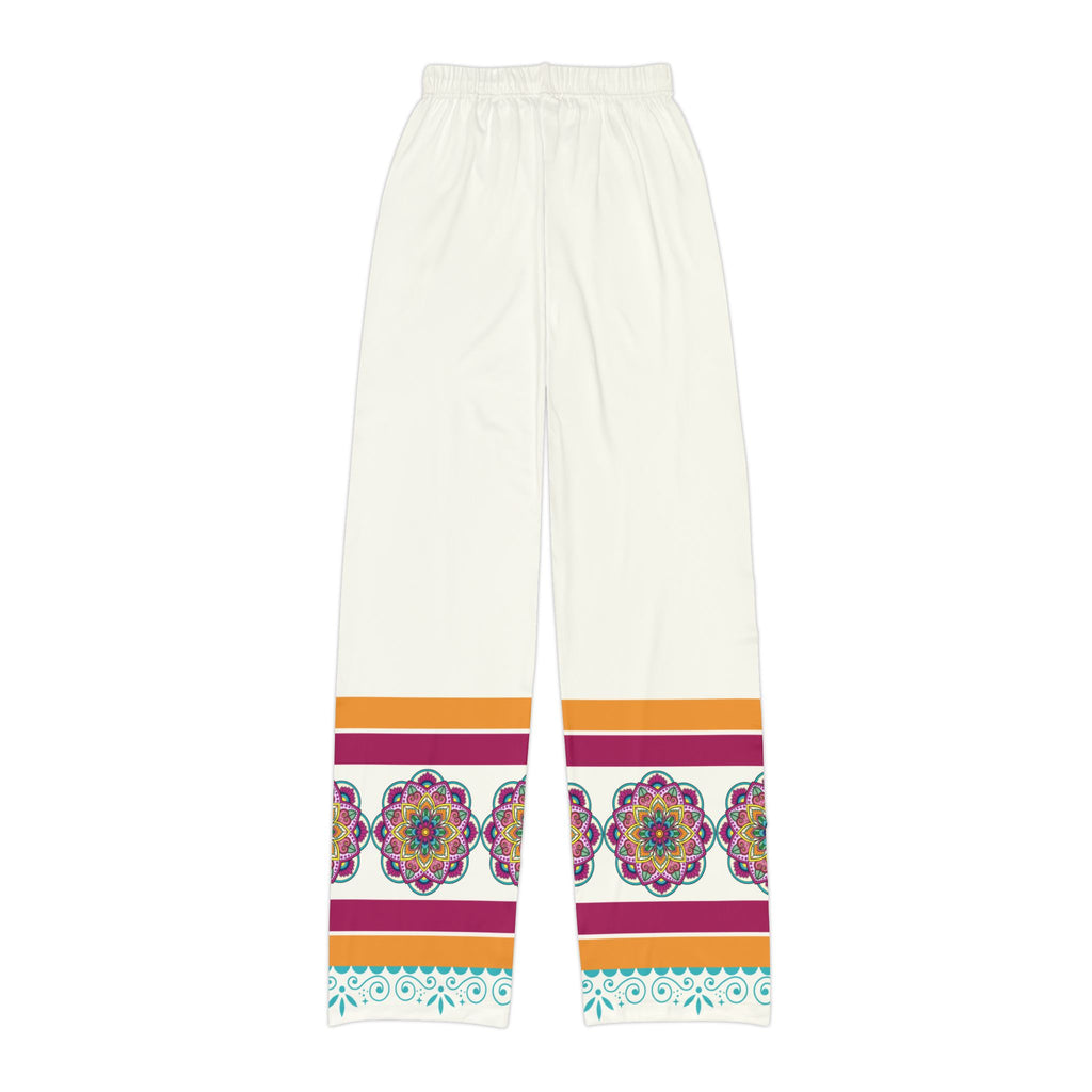 Colorful Mandala Trim Pajama Pants