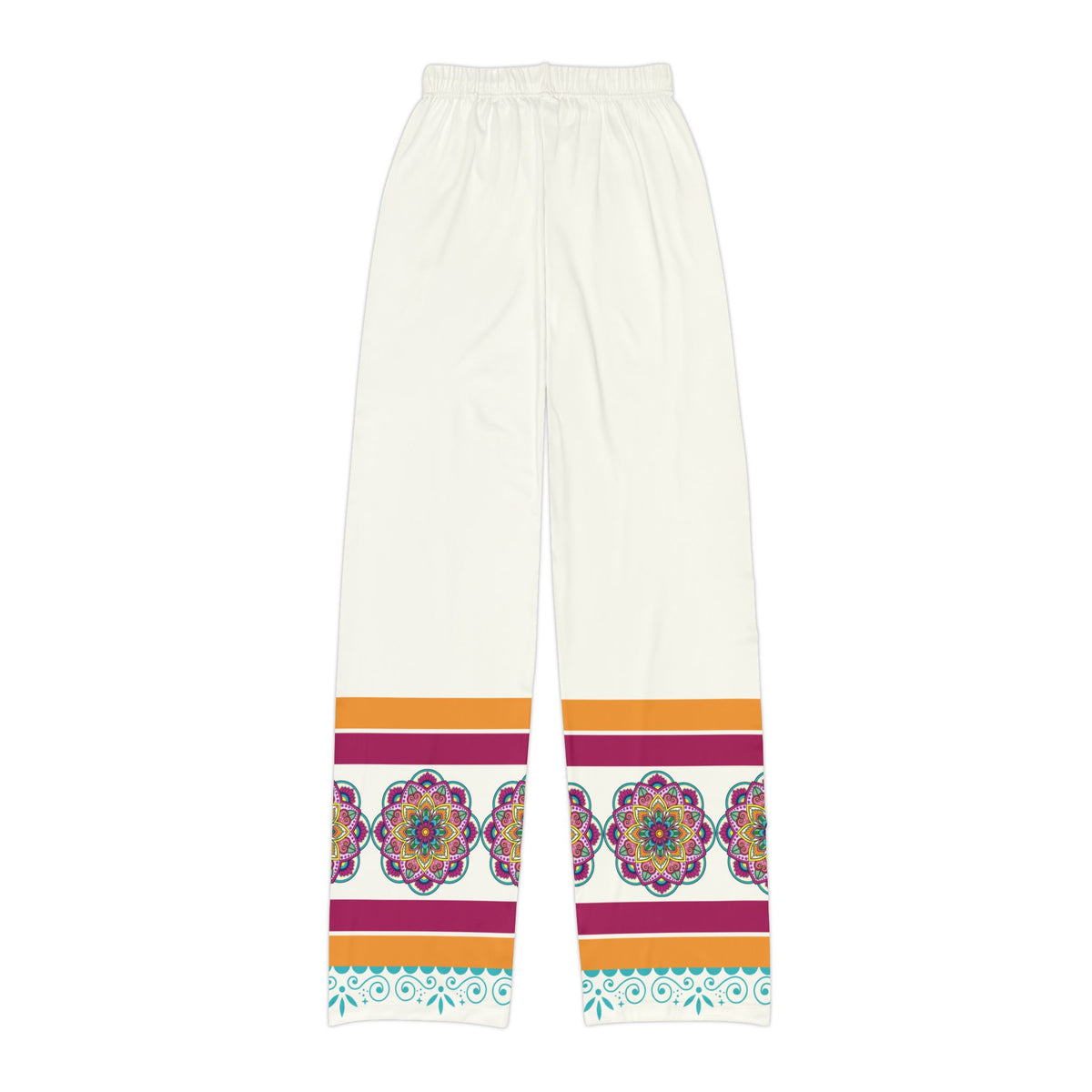 Colorful Mandala Trim Pajama Pants