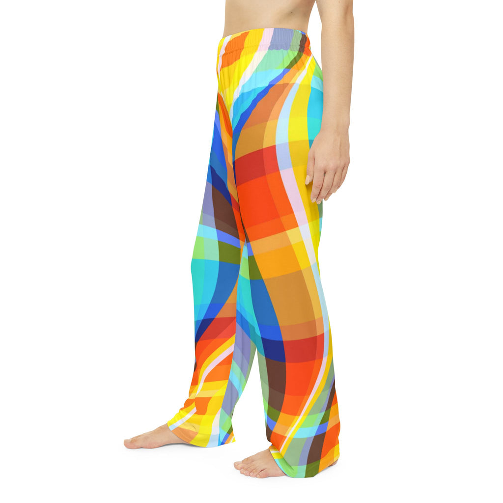 Pajama Pants | Women's Bright Abstract Colorwave Lounge Pajamas