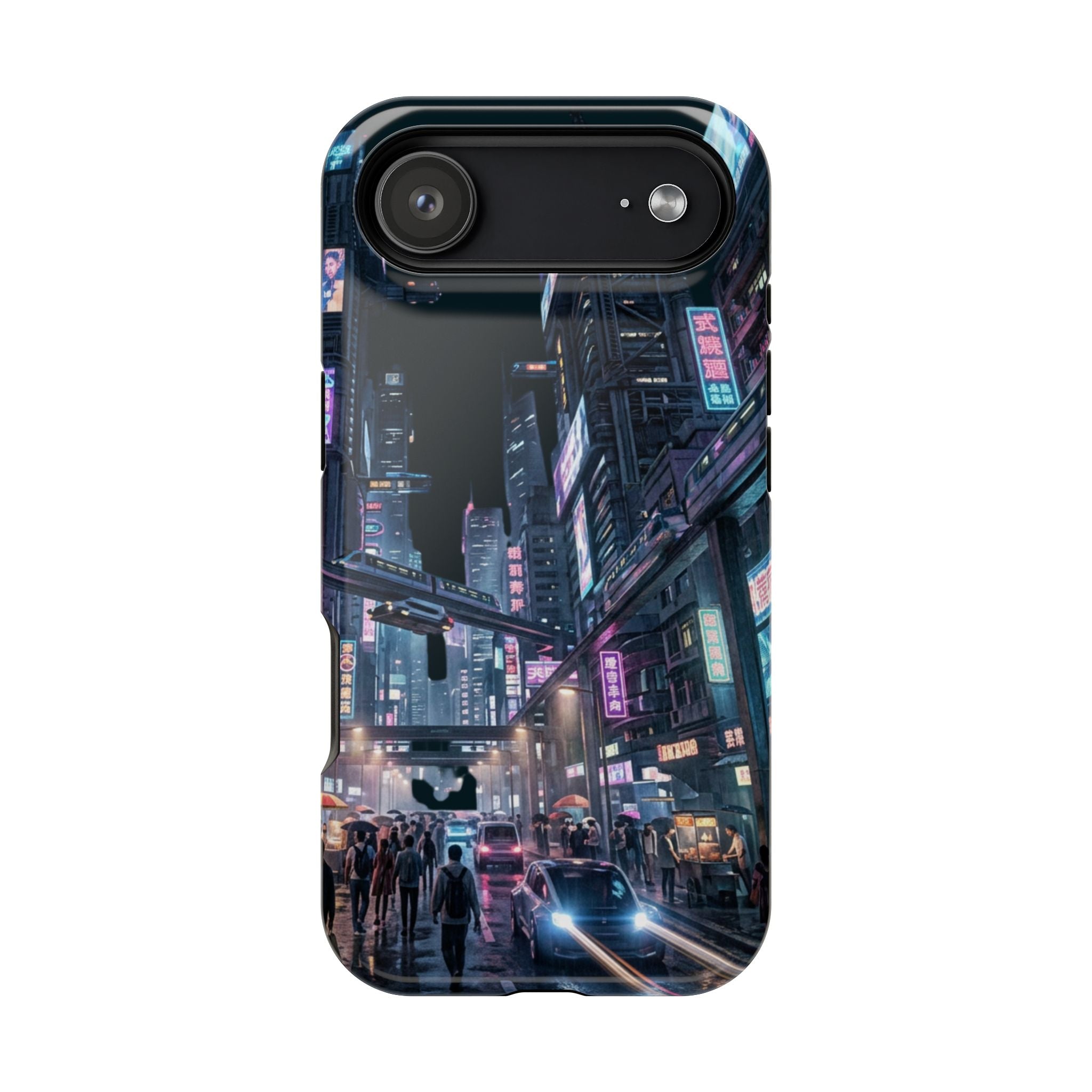 Phone Case | Cyberpunk City Magnetic Impact-Resistant Phone Cover