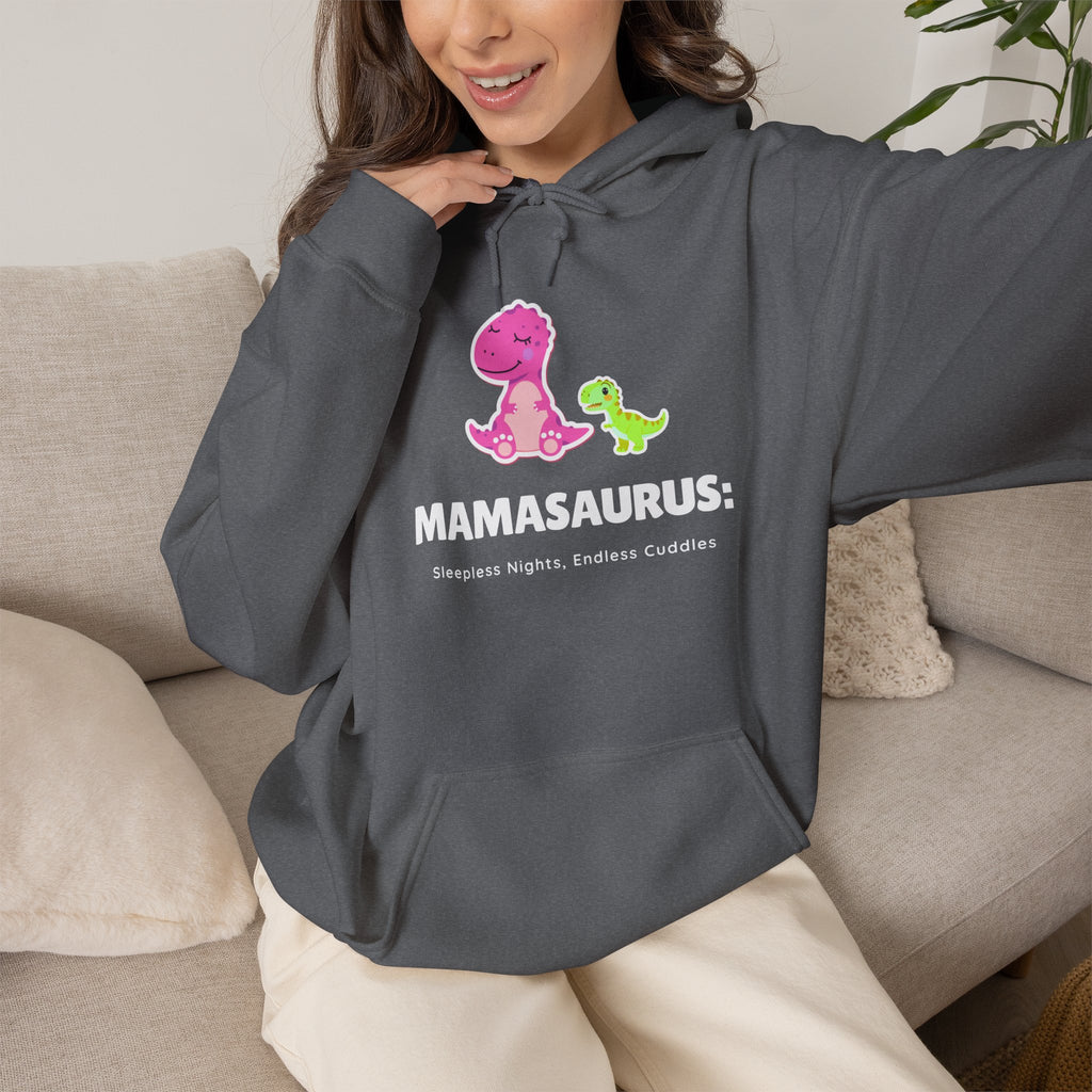Hoodie | 'Mamasaurus' Pink Mama Dino with Baby Sweater