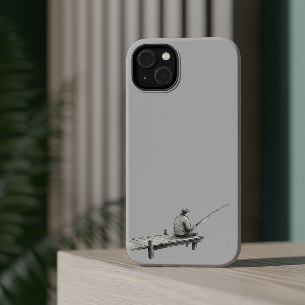 Phone Case | Fishing Dock Minimalist Magnetic Impact-Resistant Case