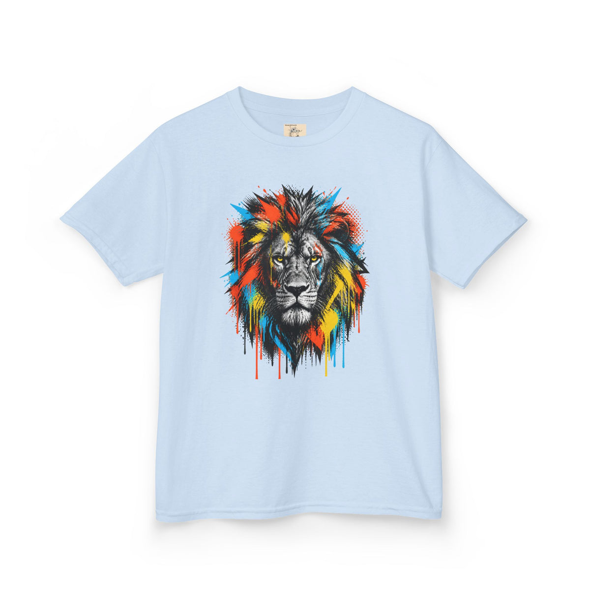 Lion Spirit Colorful Drip T-Shirt