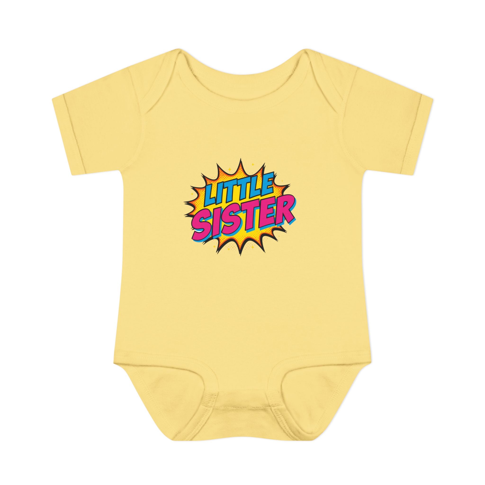 Baby Bodysuit | 'Little Sister' Comic Pop Art Infant Onesie