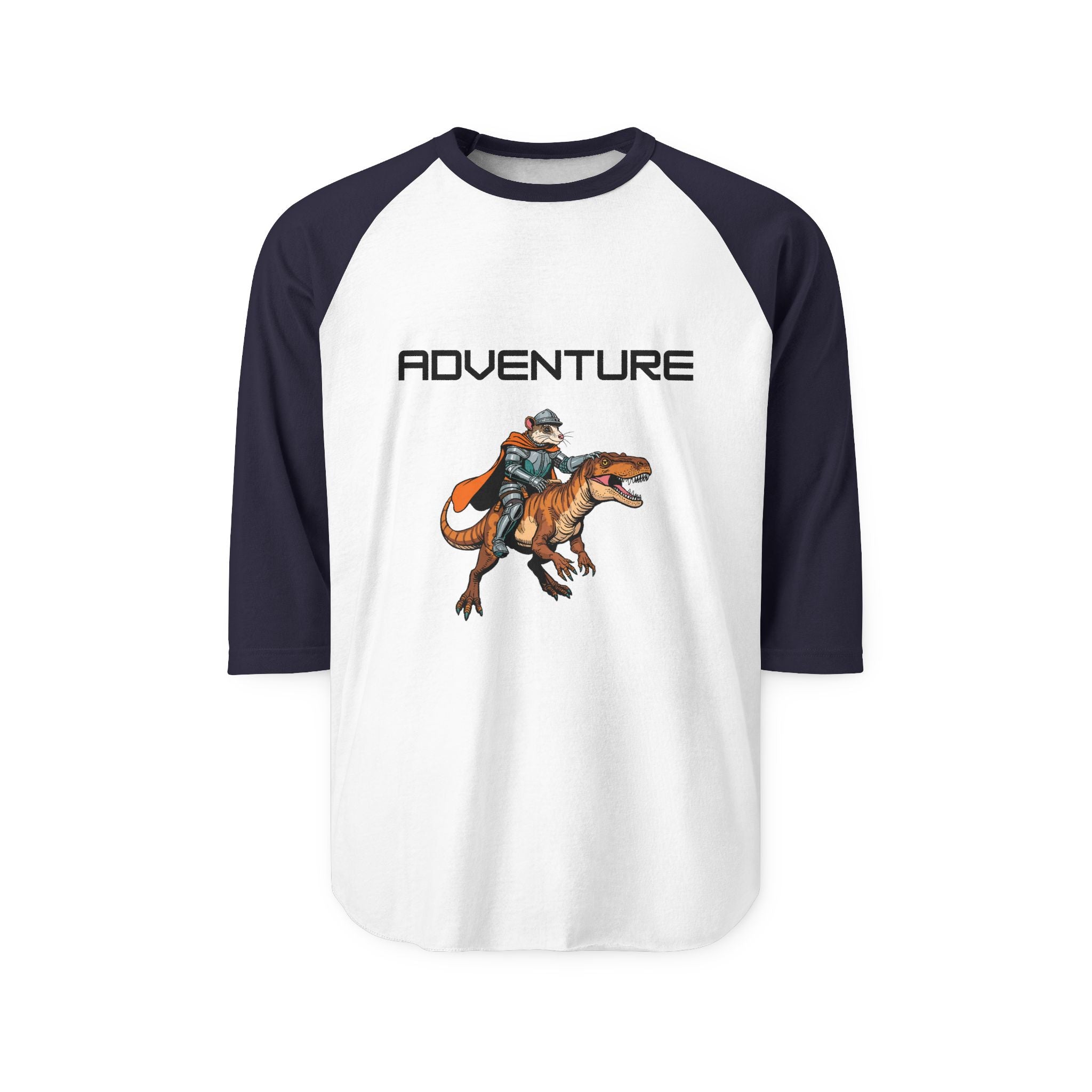 T-Shirt | Adventure T-Rex Rider Graphic Raglan Tee