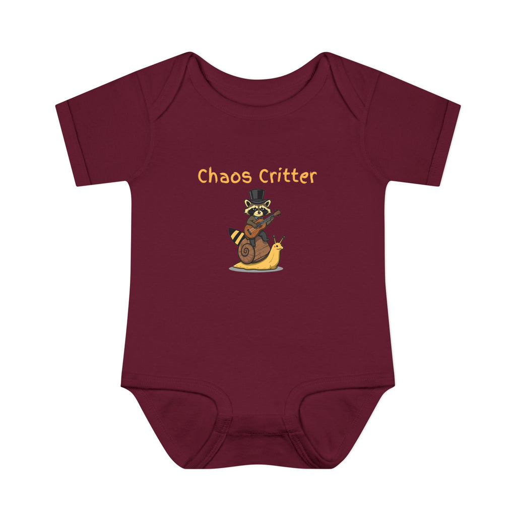 Baby Bodysuit | 'Chaos Critter' Playful Racoon Baby Onesie