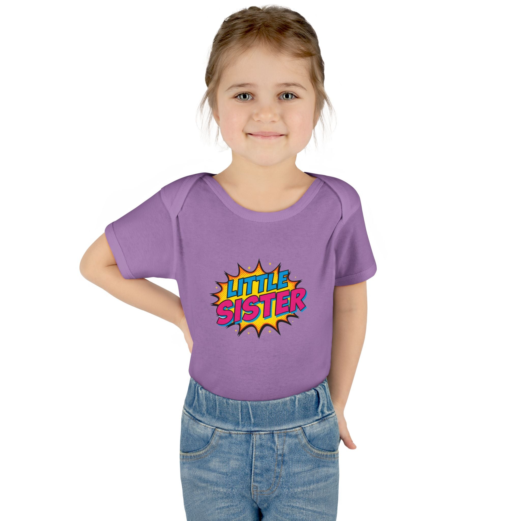 Baby Bodysuit | 'Little Sister' Comic Pop Art Infant Onesie