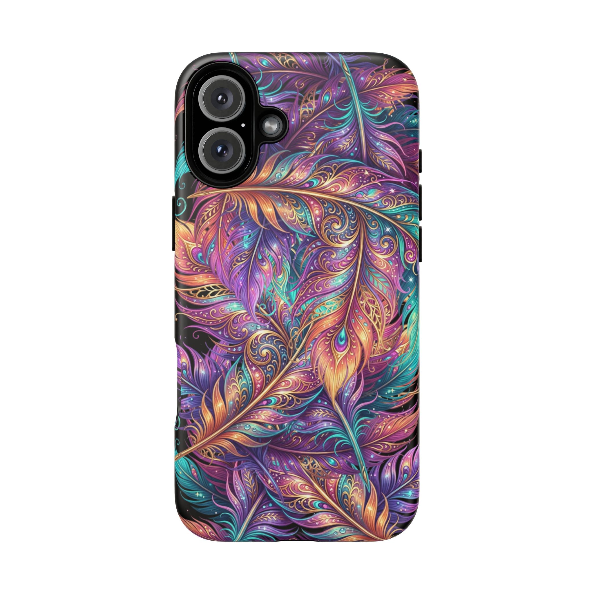Phone Case | Colorful Feather Art Magnetic Tough Phone Cover