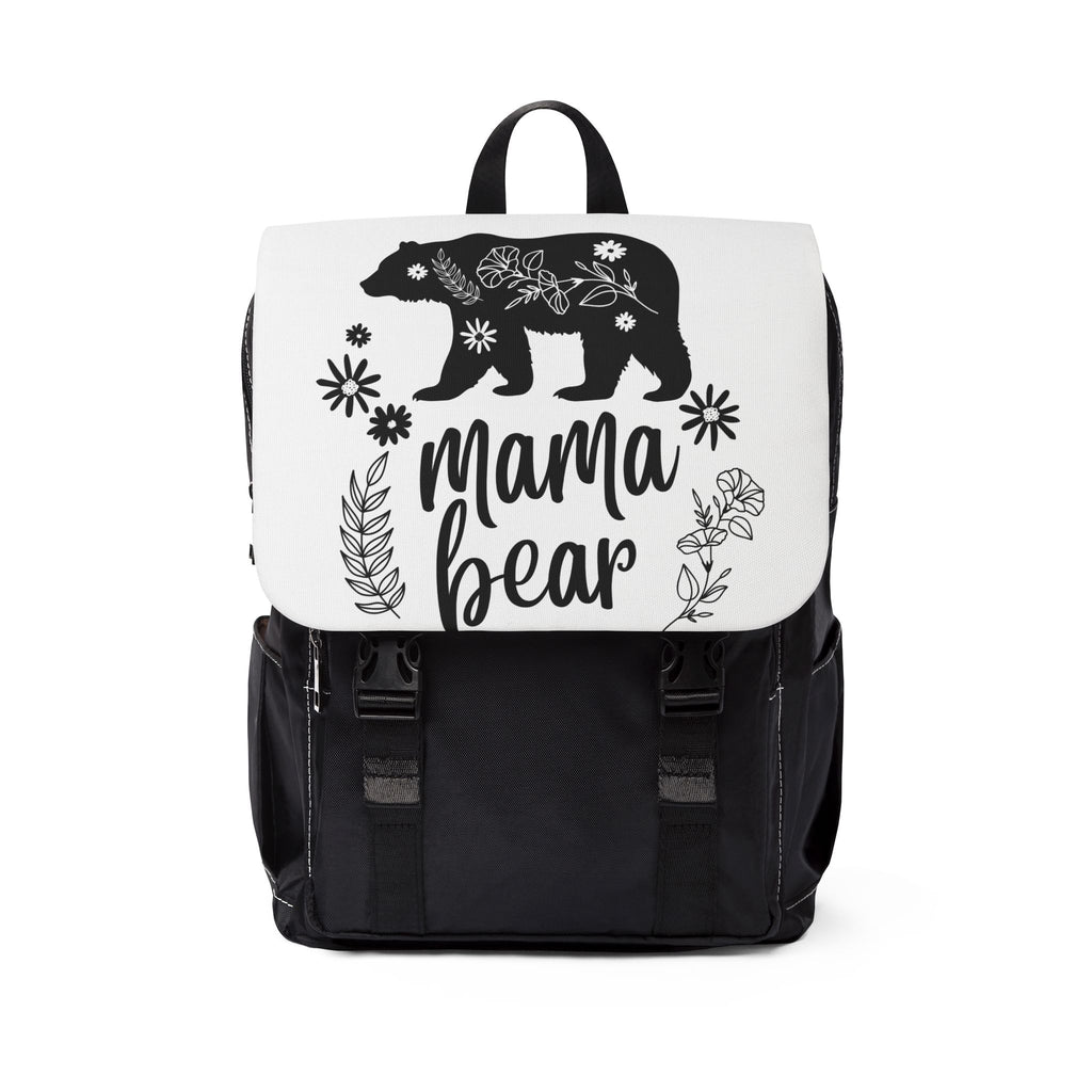 Backpack | Floral 'Mama Bear' Illustration Shoulder Backpack