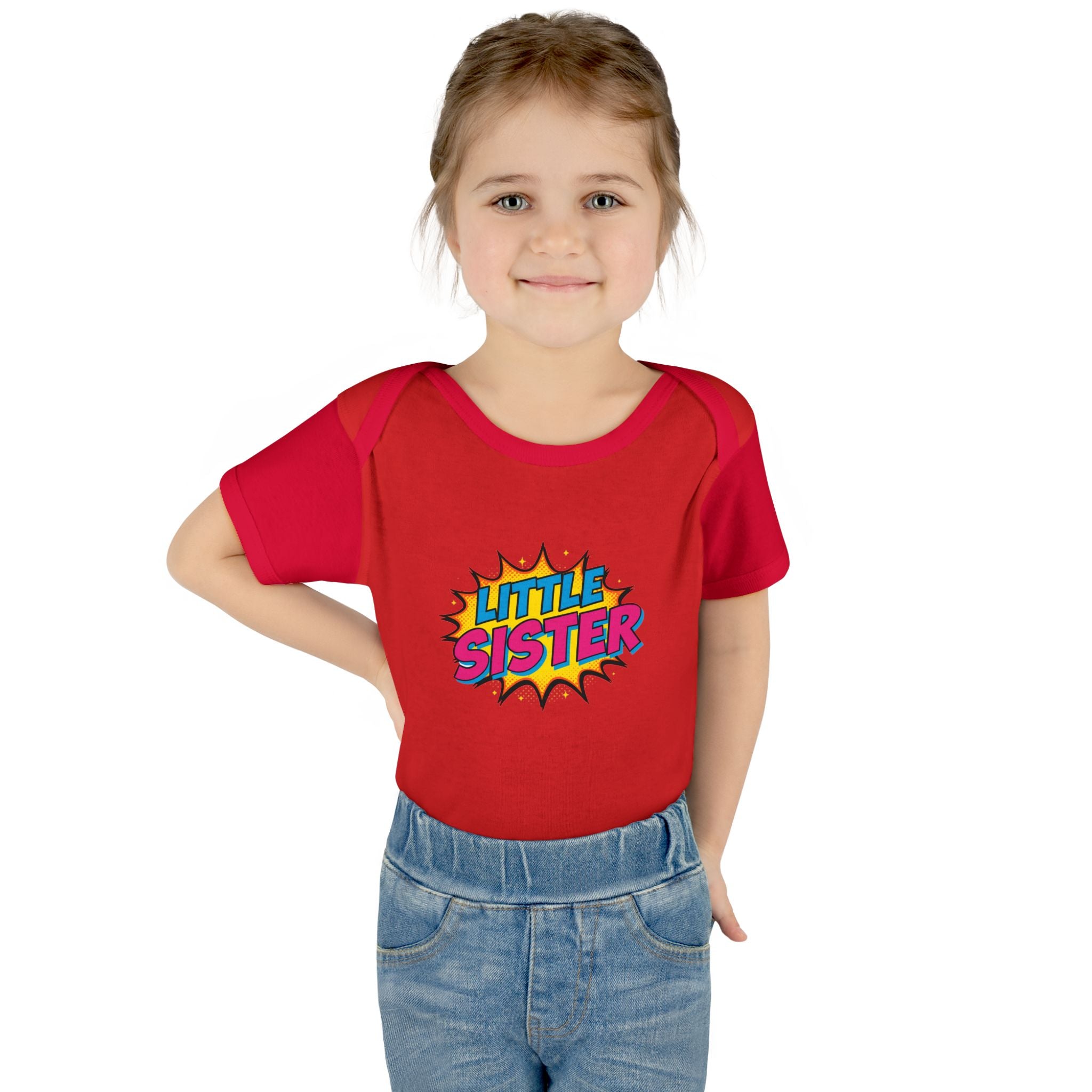 Baby Bodysuit | 'Little Sister' Comic Pop Art Infant Onesie