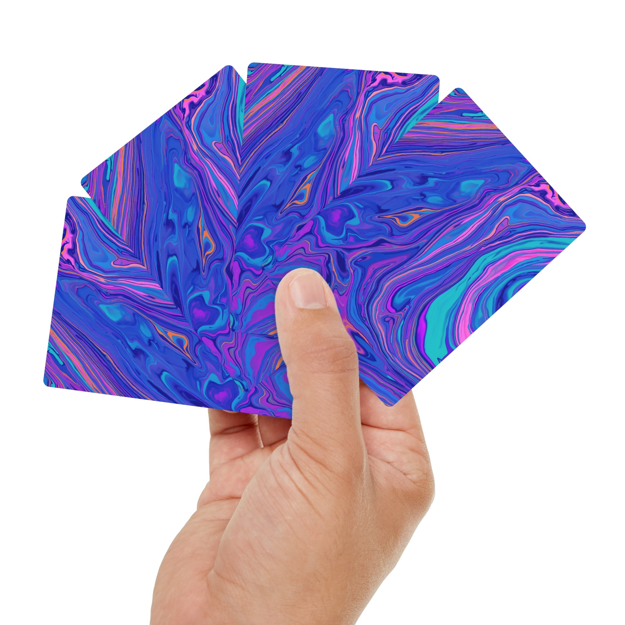 Playing Cards | Bright Bold Marbled Color Playing Deck