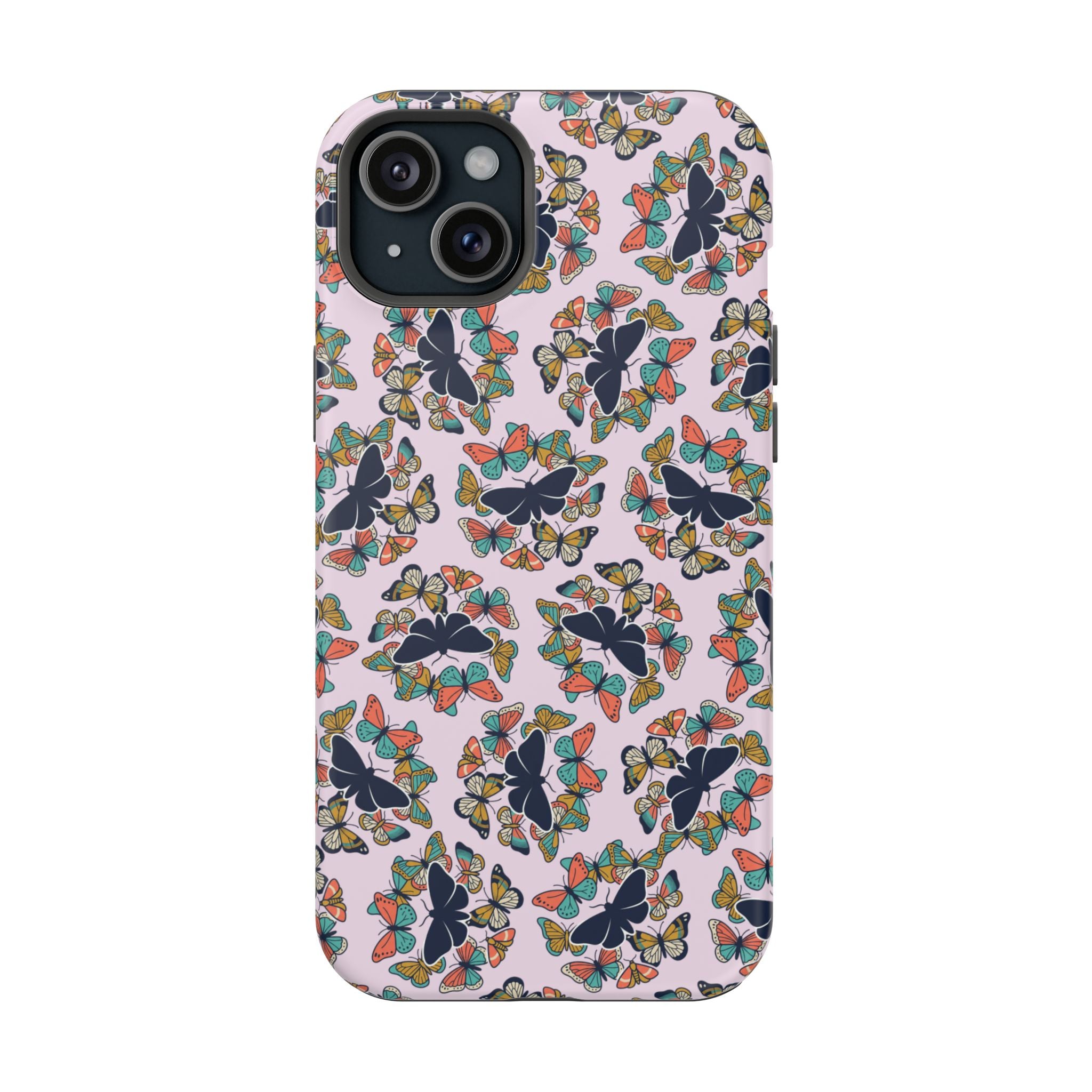 Phone Cases | Pastel Butterflies and Moths Pattern Magnetic Impact-Resistant Case