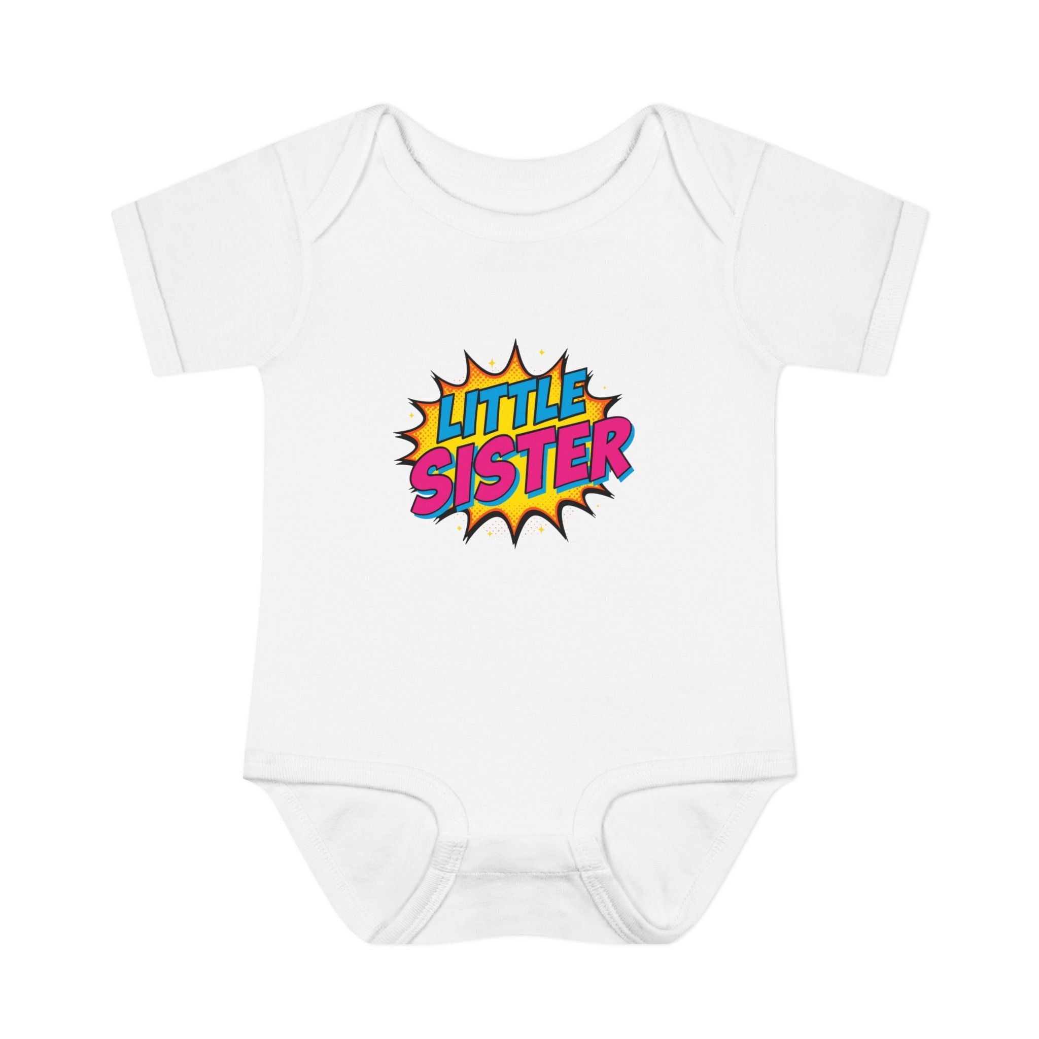 Baby Bodysuit | 'Little Sister' Comic Pop Art Infant Onesie