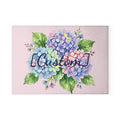 Glass Cutting Board | Customizable Pastel Hydrangeas Kitchen Decor