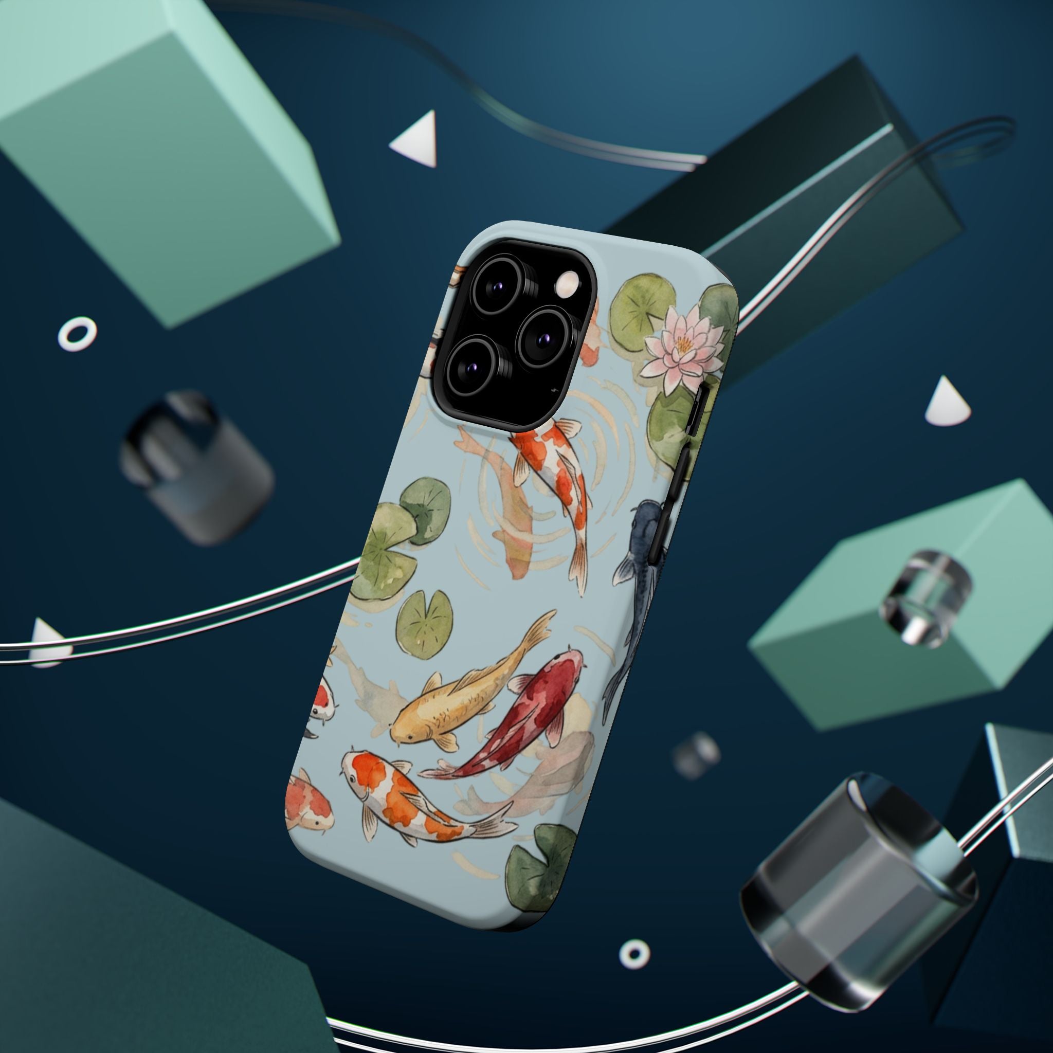 Phone Case | Koi Pond Magnetic Impact-Resistant Phone Cover