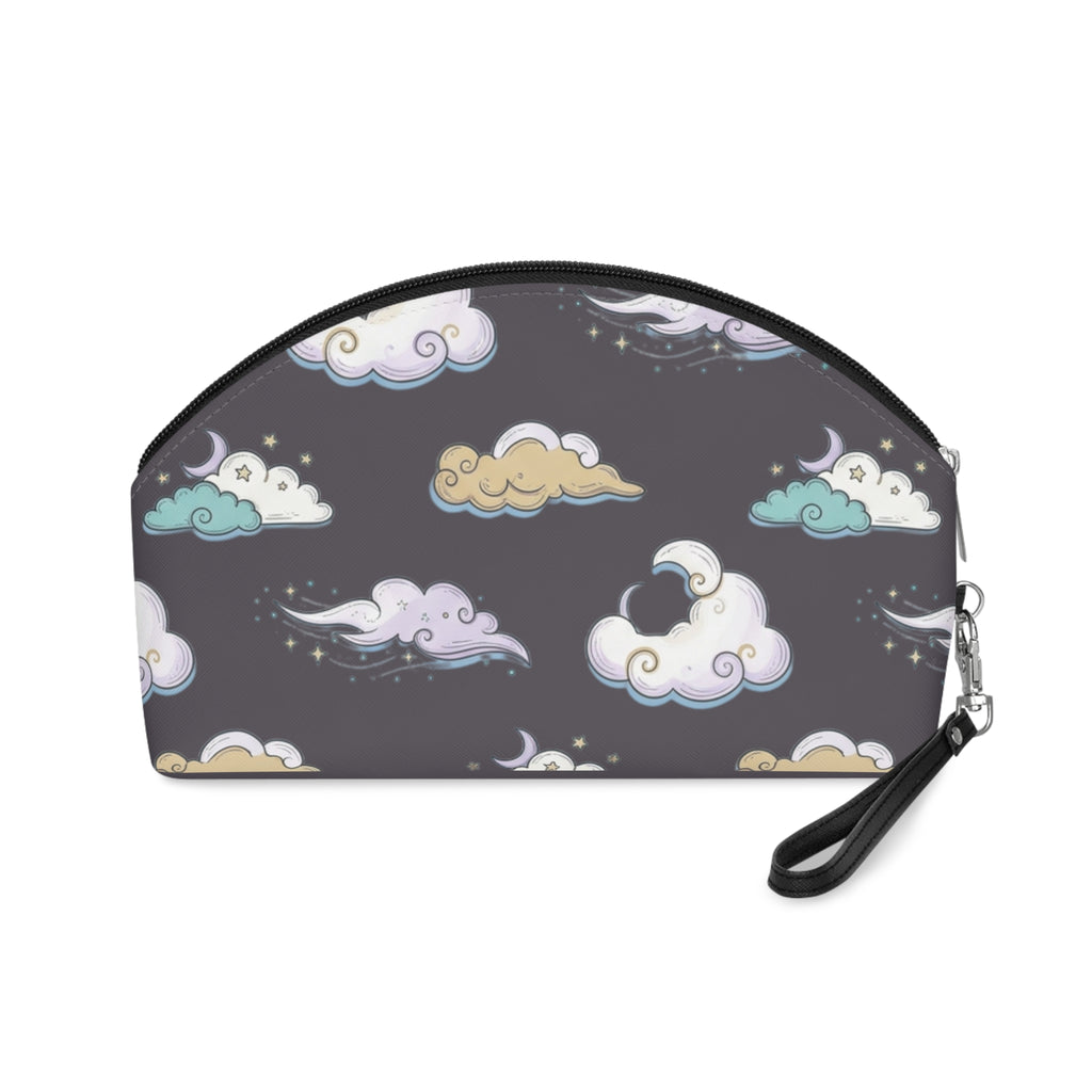 Cosmetic Pouch | Whimsical Pastel Night Skies Pattern Makeup Bag
