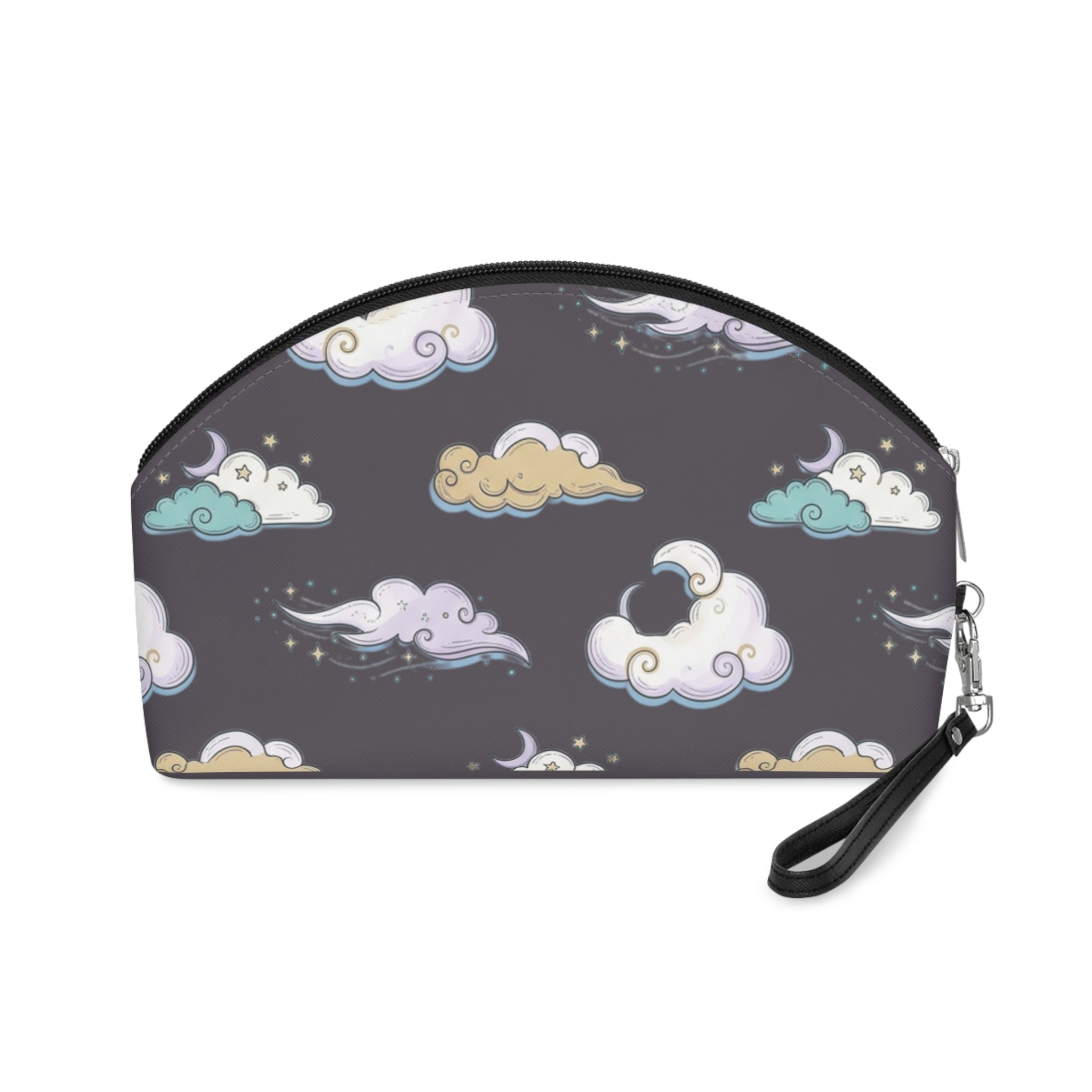 Cosmetic Pouch | Whimsical Pastel Night Skies Pattern Makeup Bag
