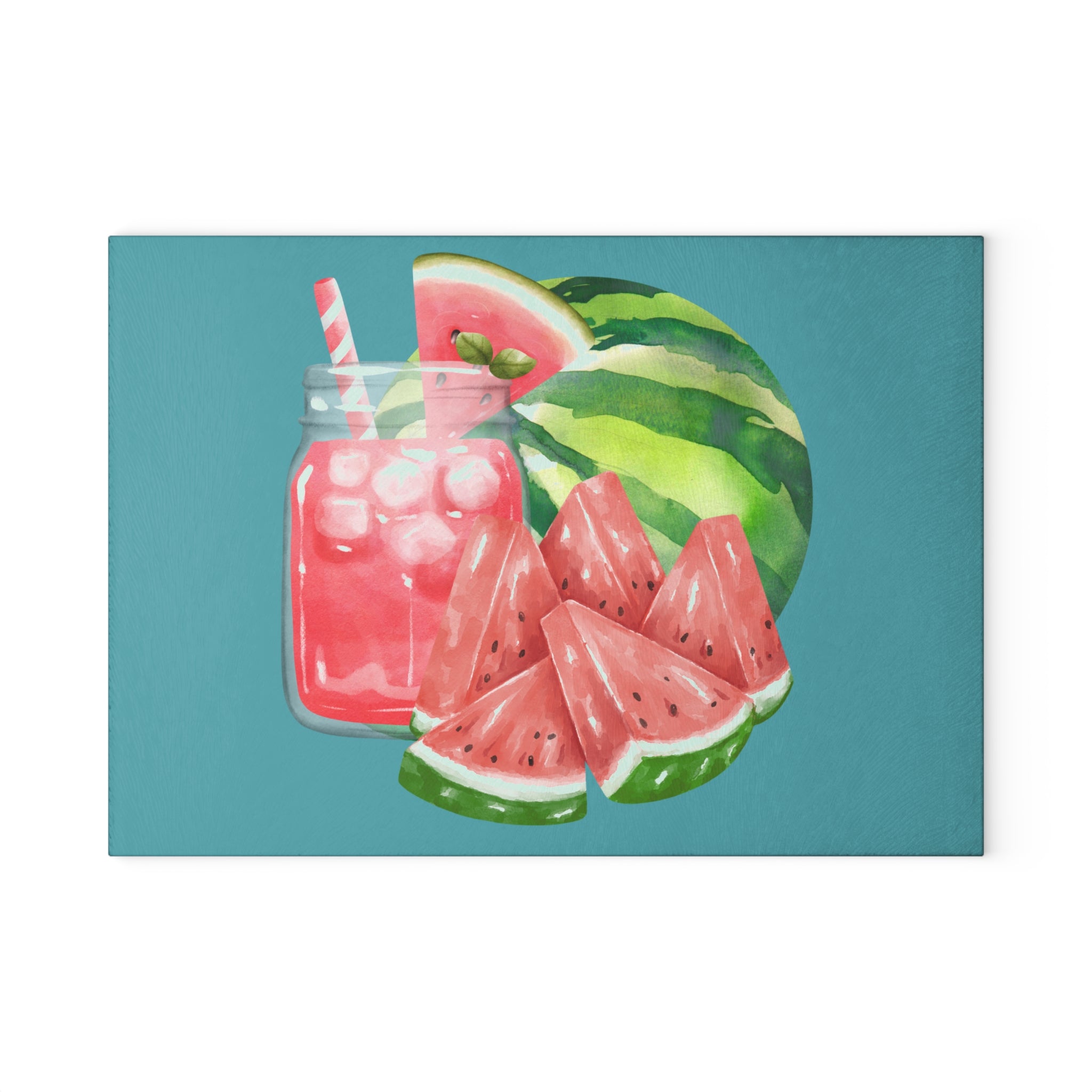 Glass Cutting Board | Watermelon Kitchen Decor