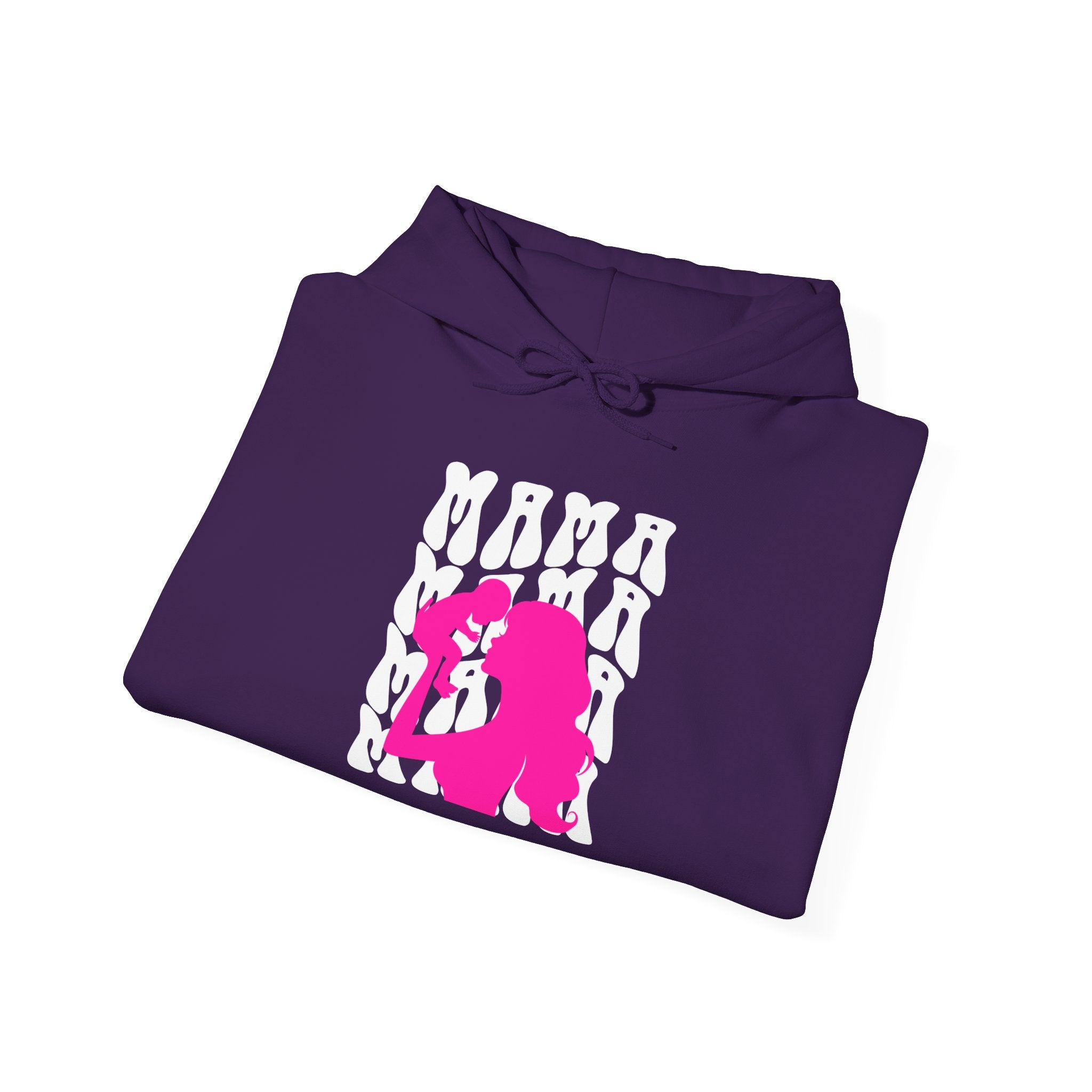 Hoodie | 'Mama' & Silhouette Pink Graphic