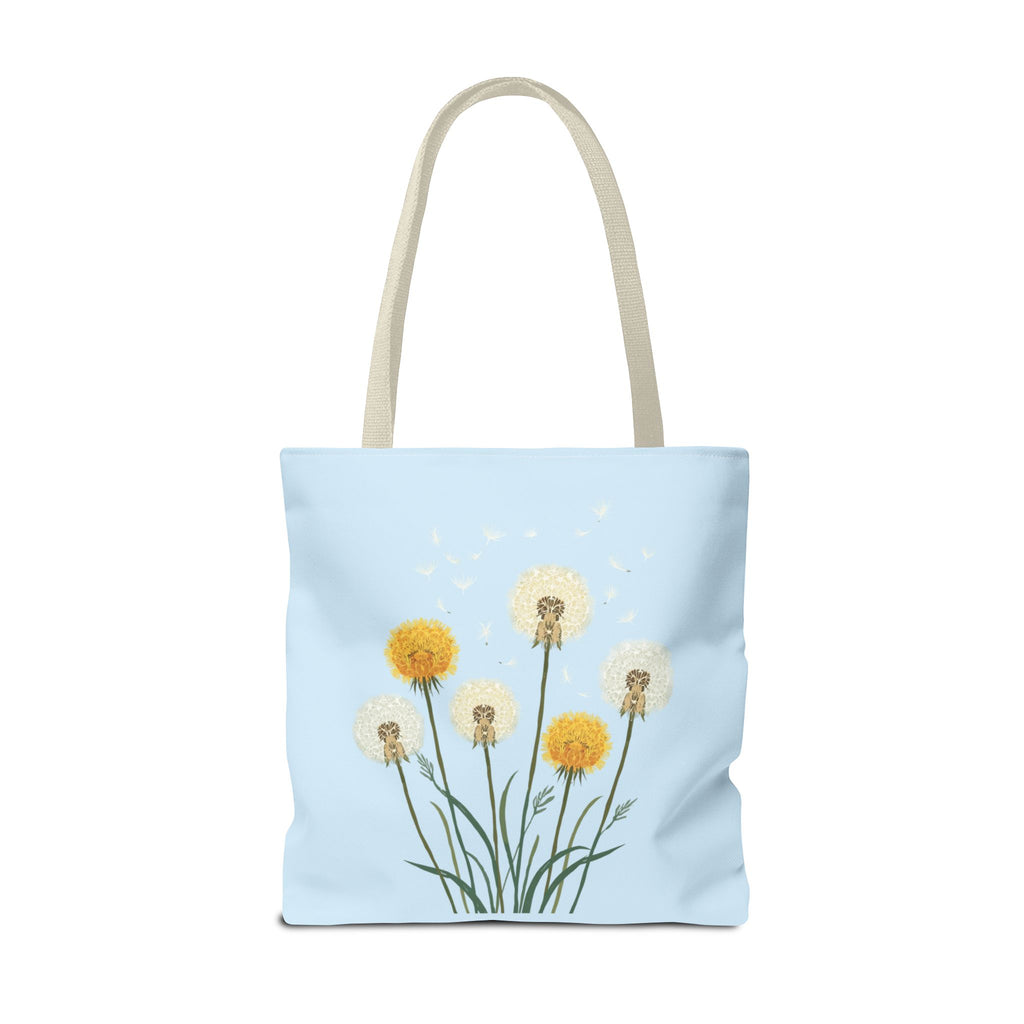 Tote Bag | Dandelions on Light Blue Background