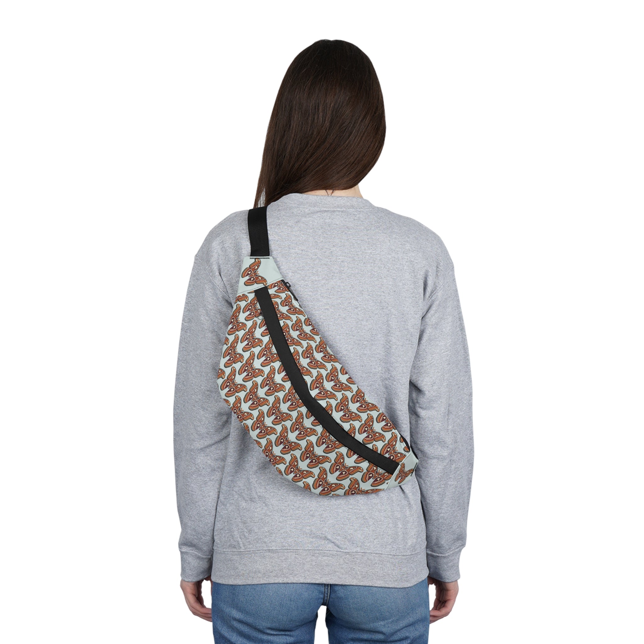 Travel Pack | Atlas Moth Patterned Waist Bag — Large Fanny Pack