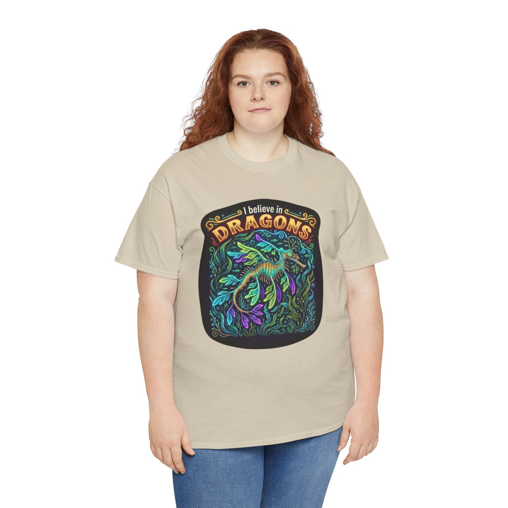 T-Shirt | 'I Believe in Dragons' Colorful Graphic Tee