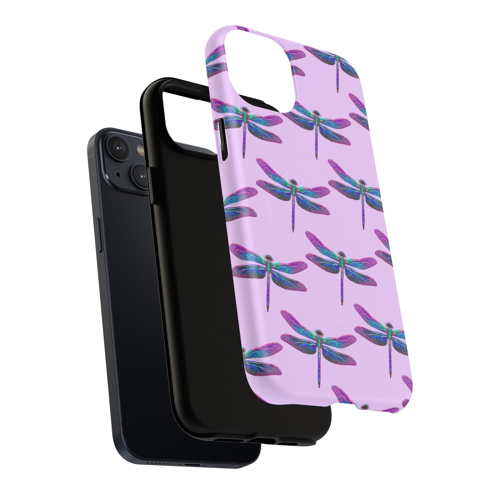 Phone Case | Blue Purple Dragonfly Tough Magnetic Case