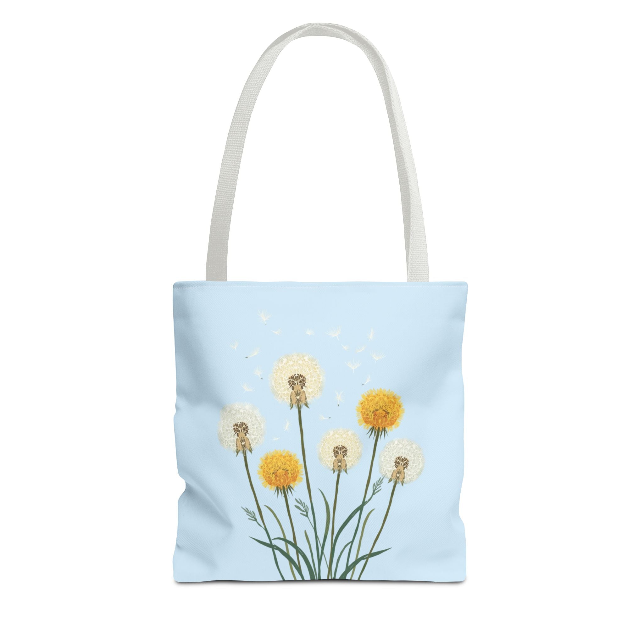 Tote Bag | Dandelions on Light Blue Background