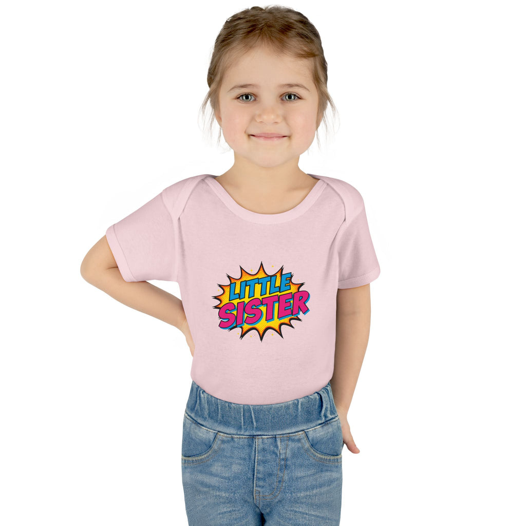 Baby Bodysuit | 'Little Sister' Comic Pop Art Infant Onesie